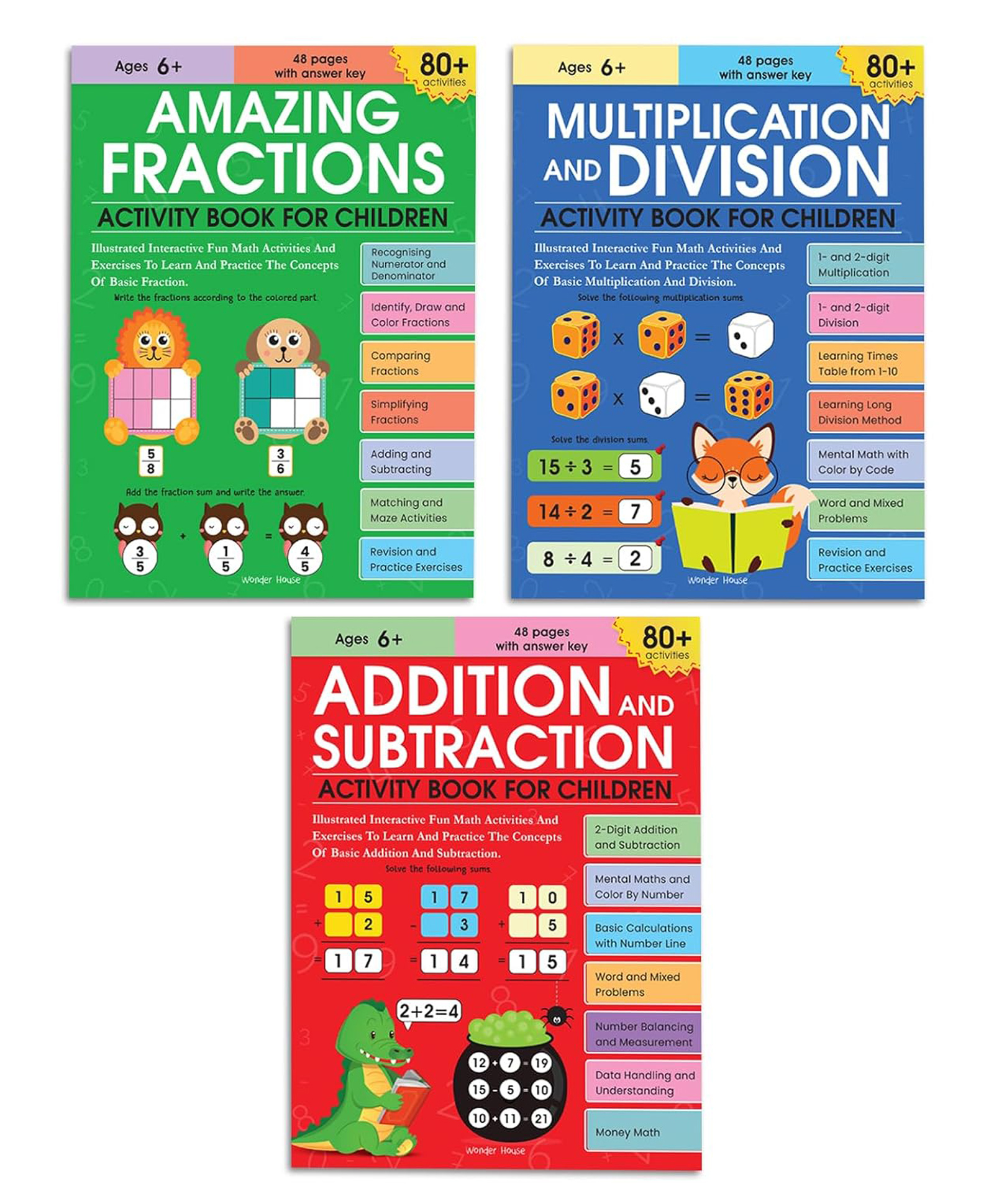 Math Activity Books Bundle 2 Multiply / Fraction / Addition (Pack of 3 Books)-English-image-23