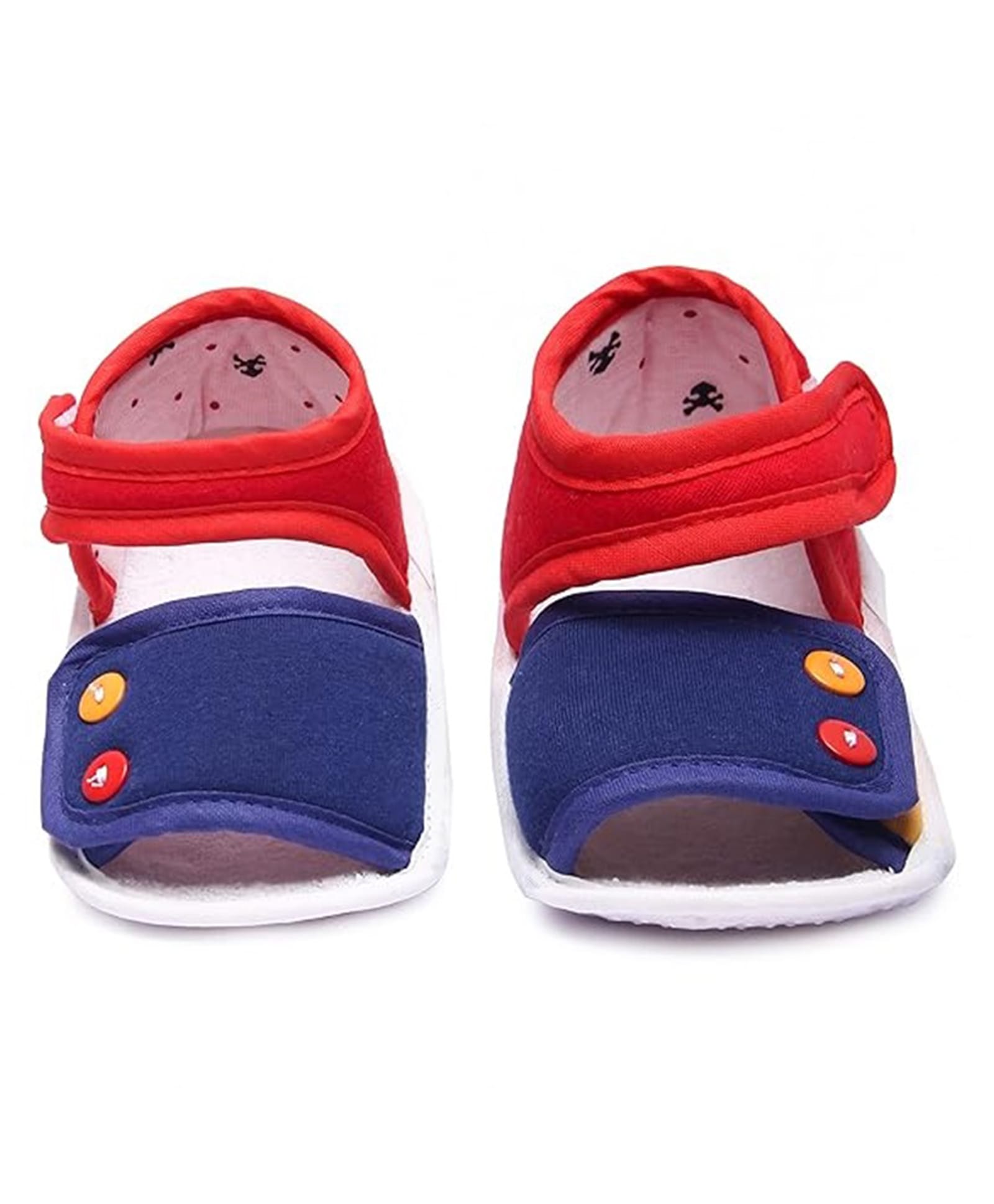 Butterthief Colour Blocked Velcro Closure Booties - Sky Blue-image-33