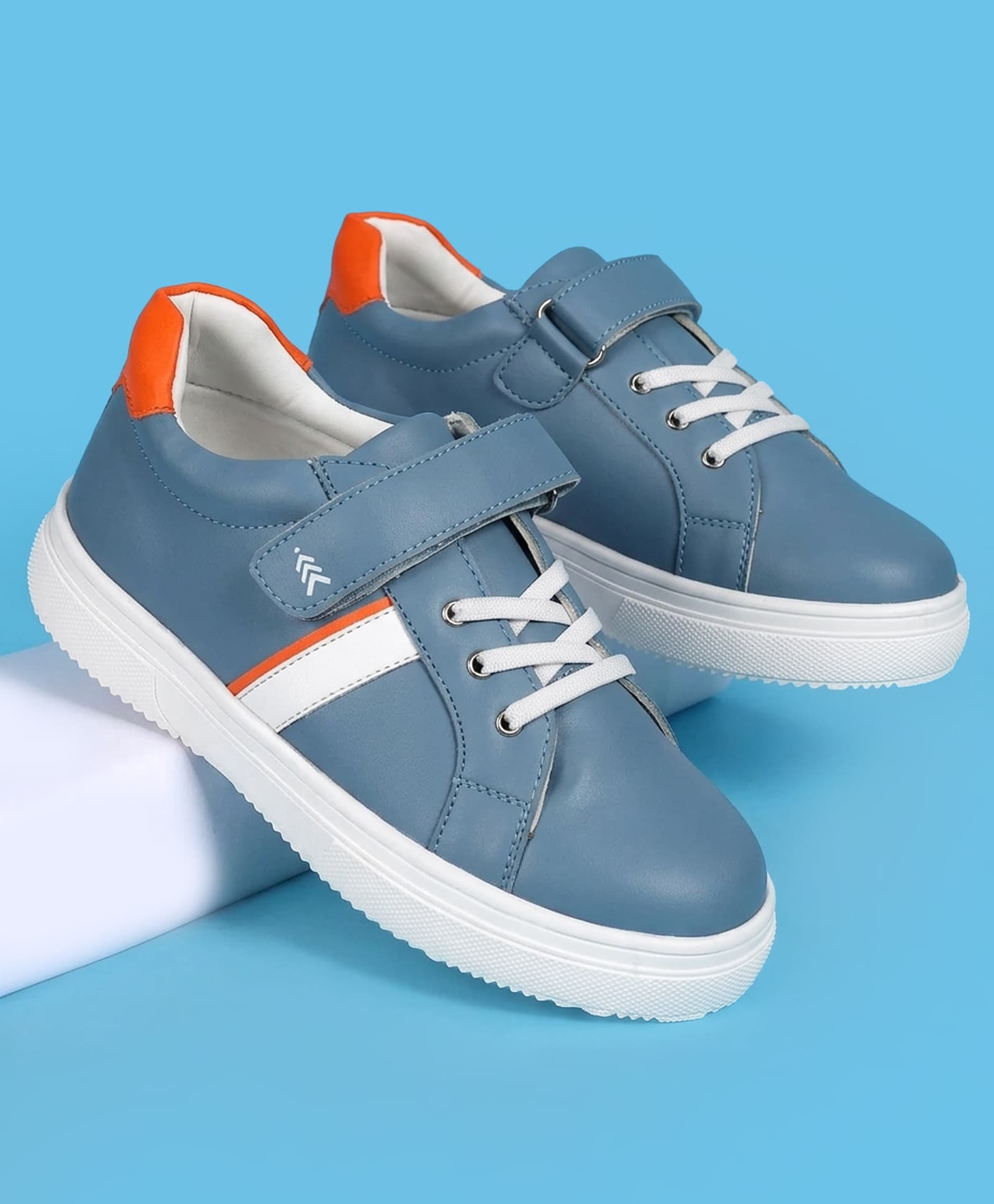 Pine Kids Casual Shoes with Velcro Closure - Blue-picture-47