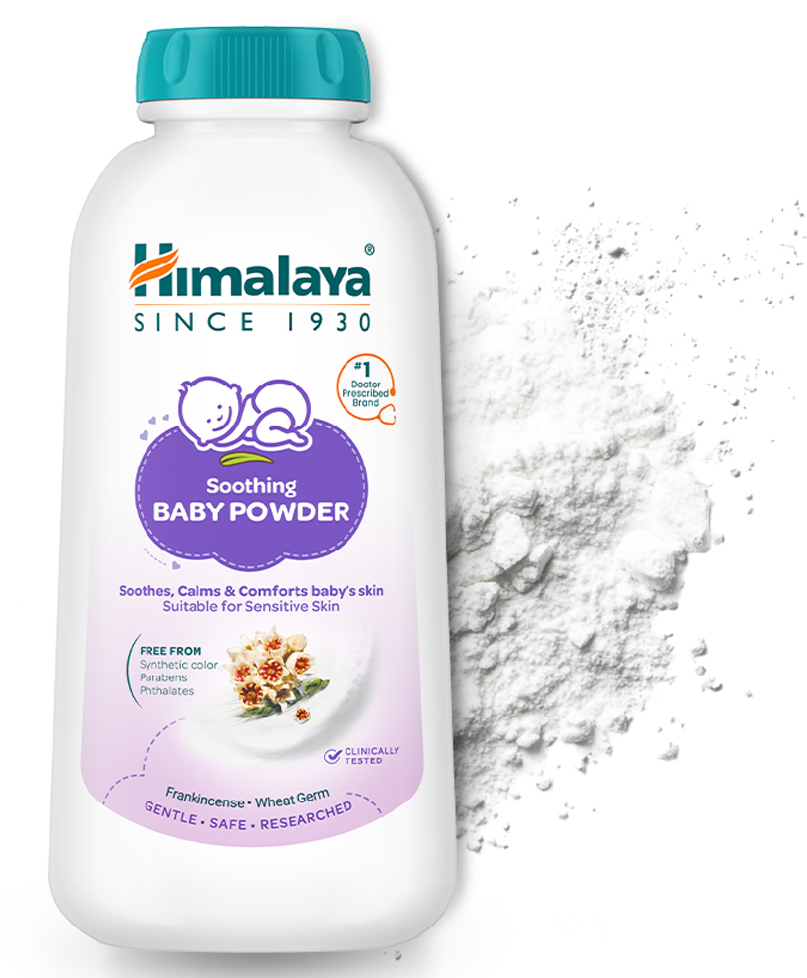 Himalaya Soothing Baby Powder | No.1 Doctor-Prescribed Brand | Formulated for sensitive skin | Soothes, Calms & Comforts Baby's Skin | 99% Natural Origin Ingredients | Free From Harsh Chemicals - 100 g-image-6