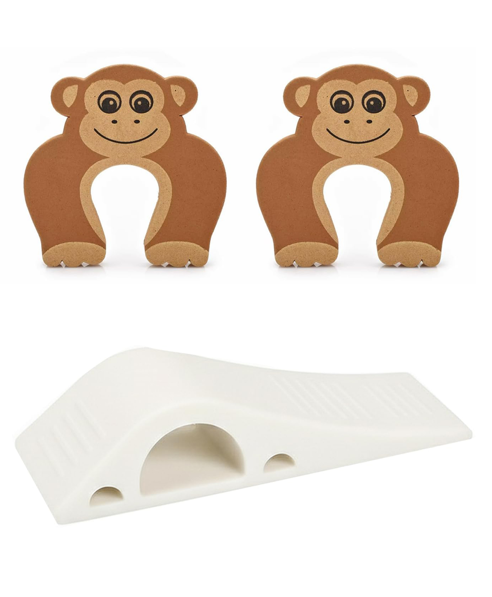 Safe-O-Kid Baby Door Safety Combo 2 Finger Pinch Guards + 1 Door Stopper | Anti-Slam & Anti-Pinch Protection | Child Proof Door Safety Set-picture-41