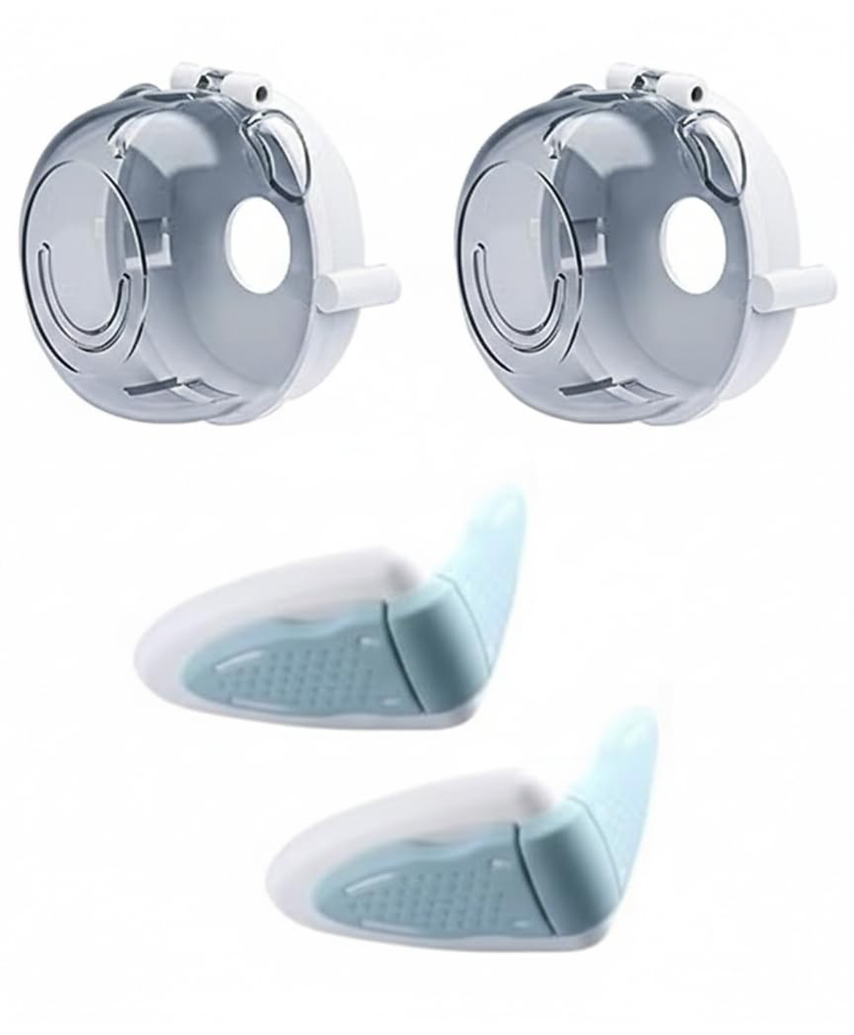 Safe-O-Kid 4-Piece Baby Proofing Set | 2 Gas Knob Covers and 2 Drawer Locks | Durable, Child-Safe & Easy to Install-image-35