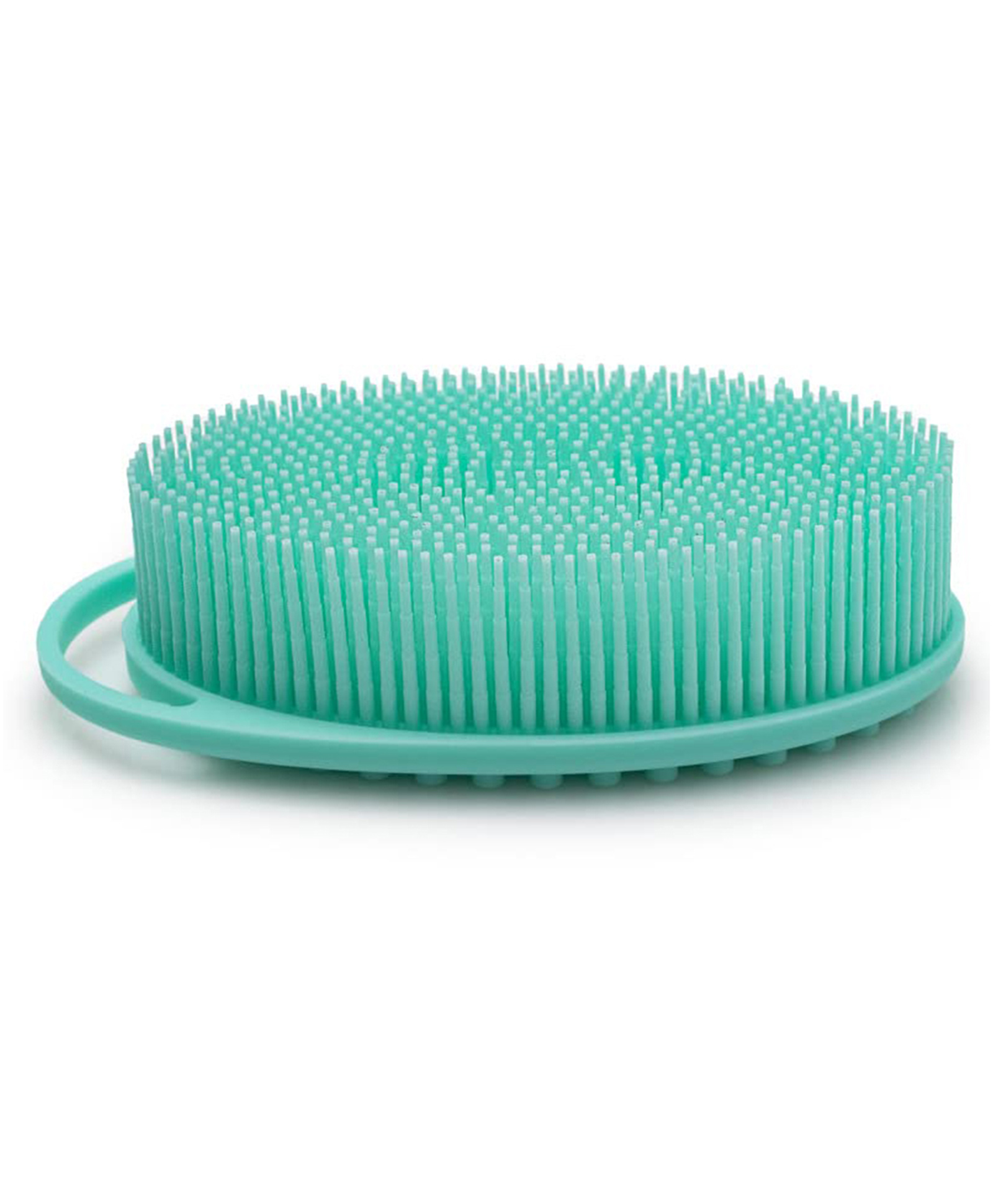 MOMISY 2-in-1 Silicone Body & Shampoo Brush, Exfoliating Scrubber (Green)-picture-13