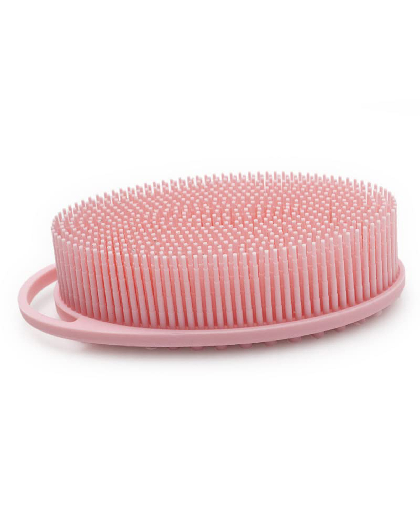MOMISY 2-in-1 Silicone Body & Shampoo Brush, Exfoliating Scrubber (Pink)-picture-16