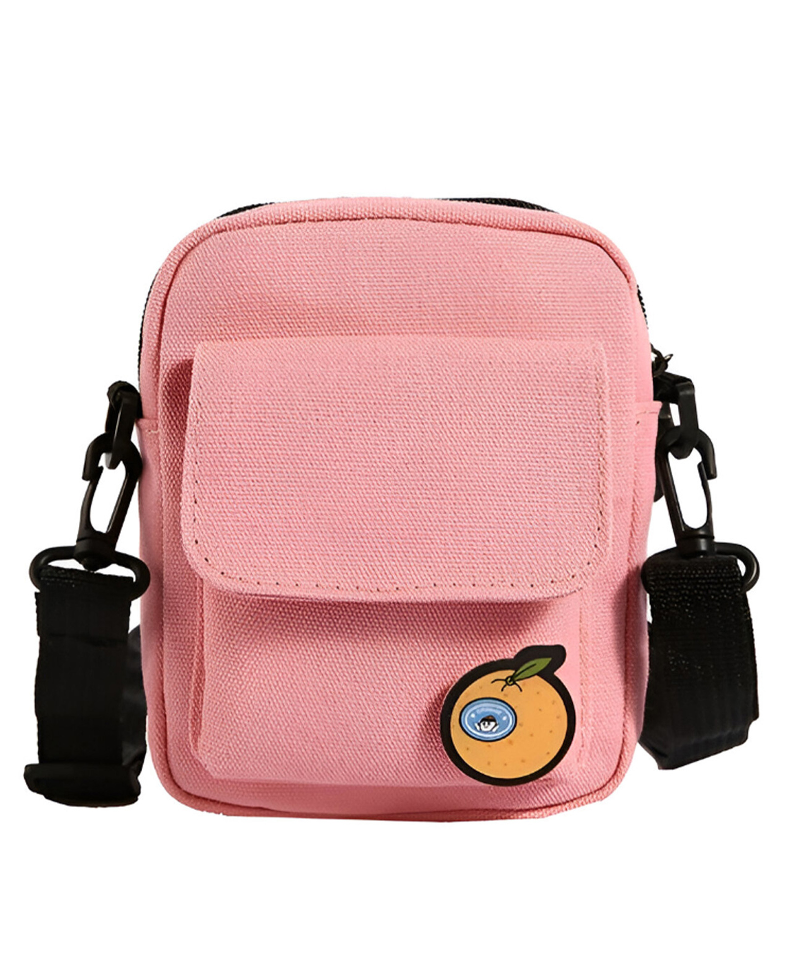 MOMISY Canvas Crossbody Shoulder Bag with Adjustable Strap (Pink)-picture-15