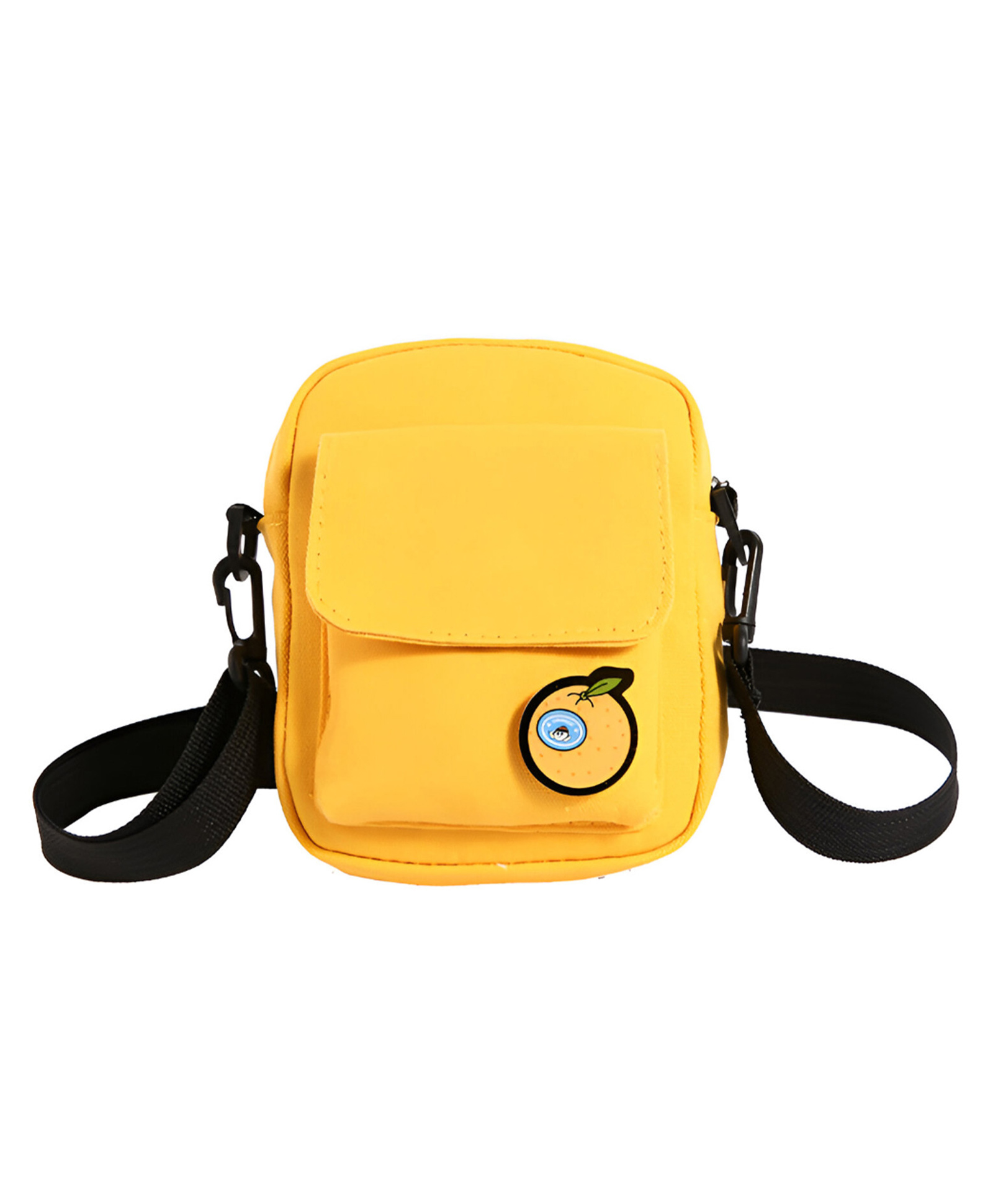 MOMISY Unisex Canvas Crossbody Sling Bag with Adjustable Strap (Yellow)-image-43