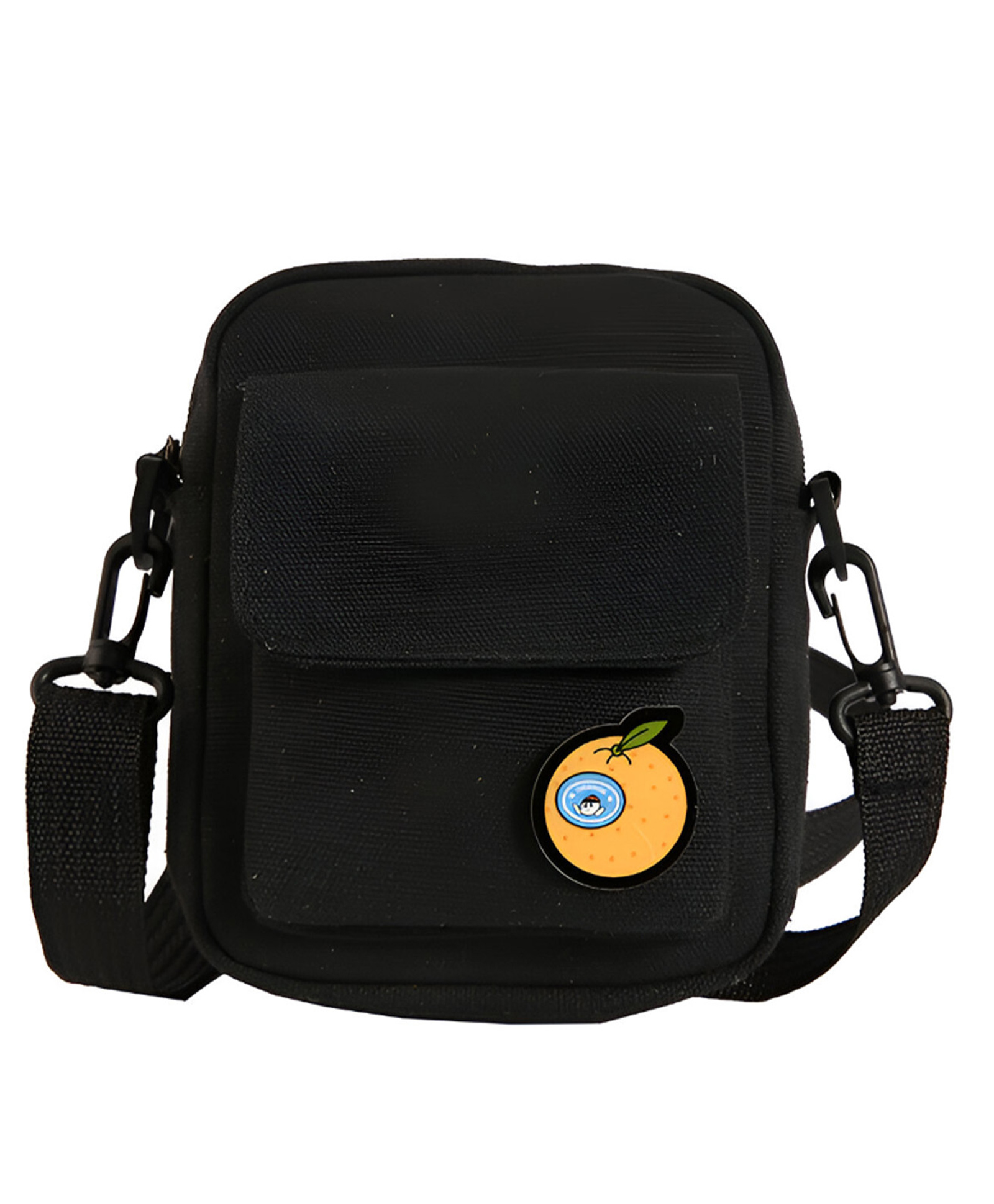 MOMISY Unisex Canvas Crossbody Sling Bag with Adjustable Strap (Black)-image-39