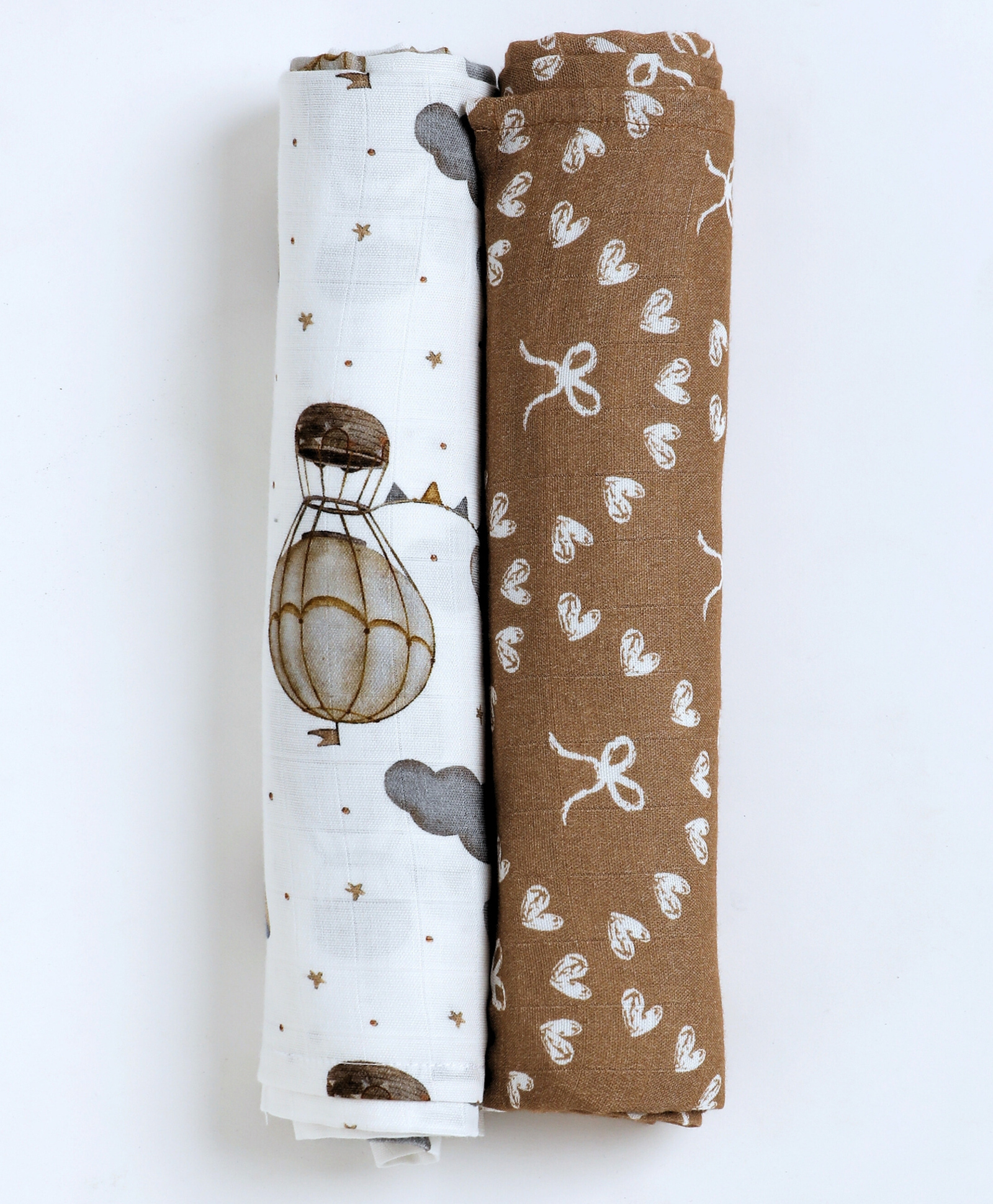 Cocoon Care Bamboo Muslin Cotton Multipurpose Swaddle Wraps Pack of 2 - Multicolor-picture-36