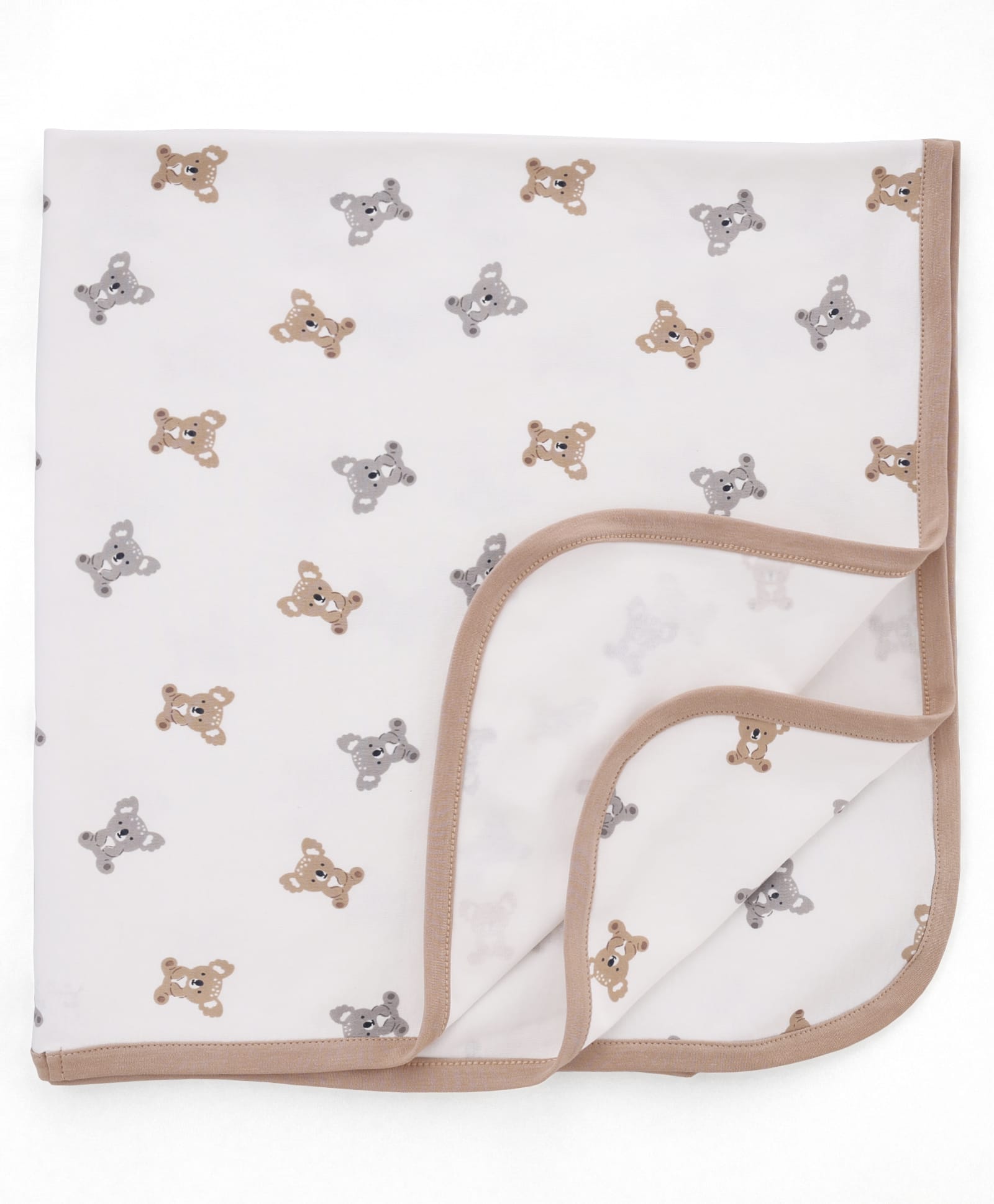 Pink Rabbit Interlock Knit Towel & Wrappers with Koala Print L 82 x B 80 cm - Beige-picture-28