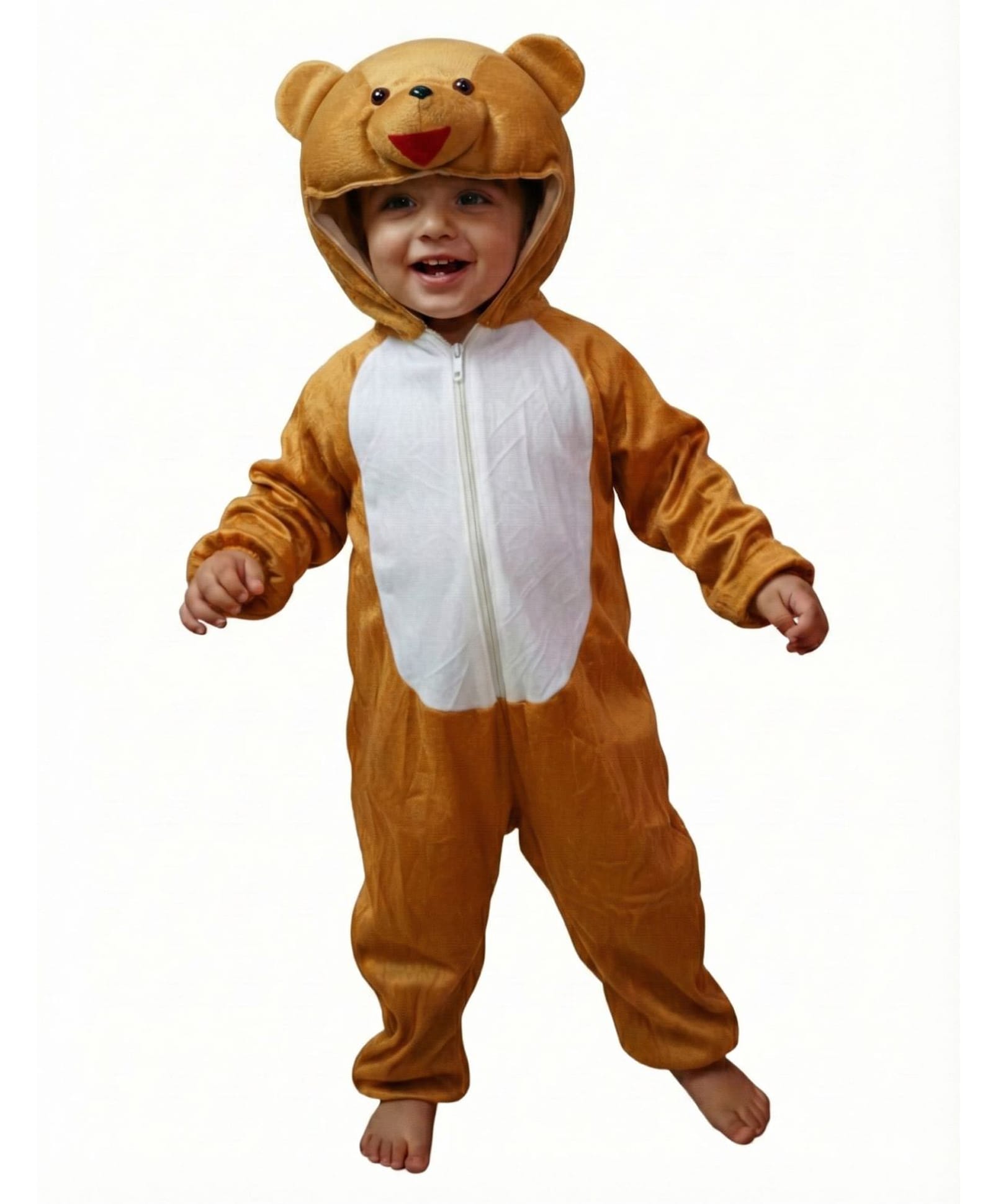 BookMyCostume Full Sleeves Honey Bear Fancy Dress Costume - Brown-image-3