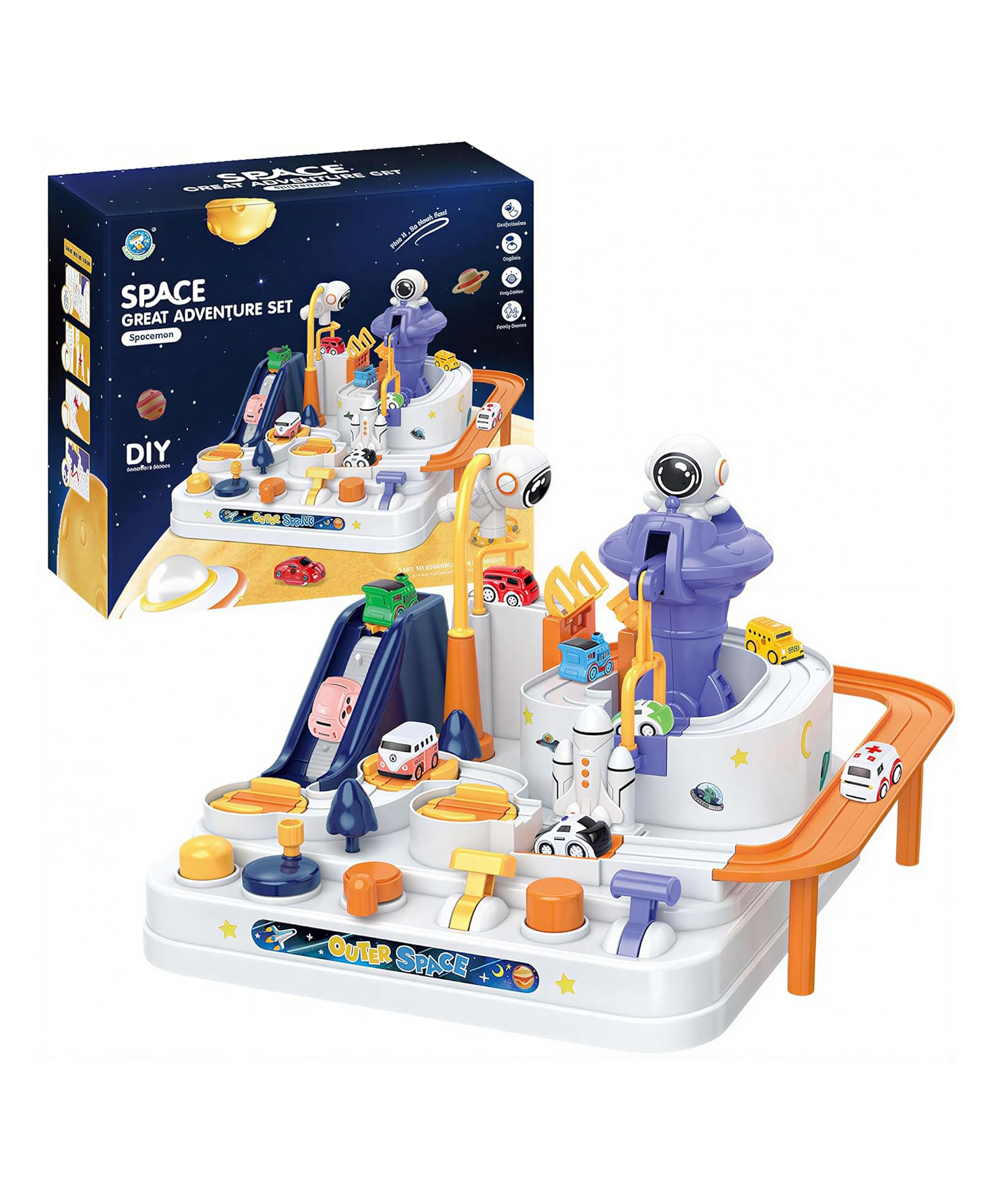 FunBlast Space Theme Adventure Toy Set for Kids Pack of 1 Playset (Multicolor)-picture-19