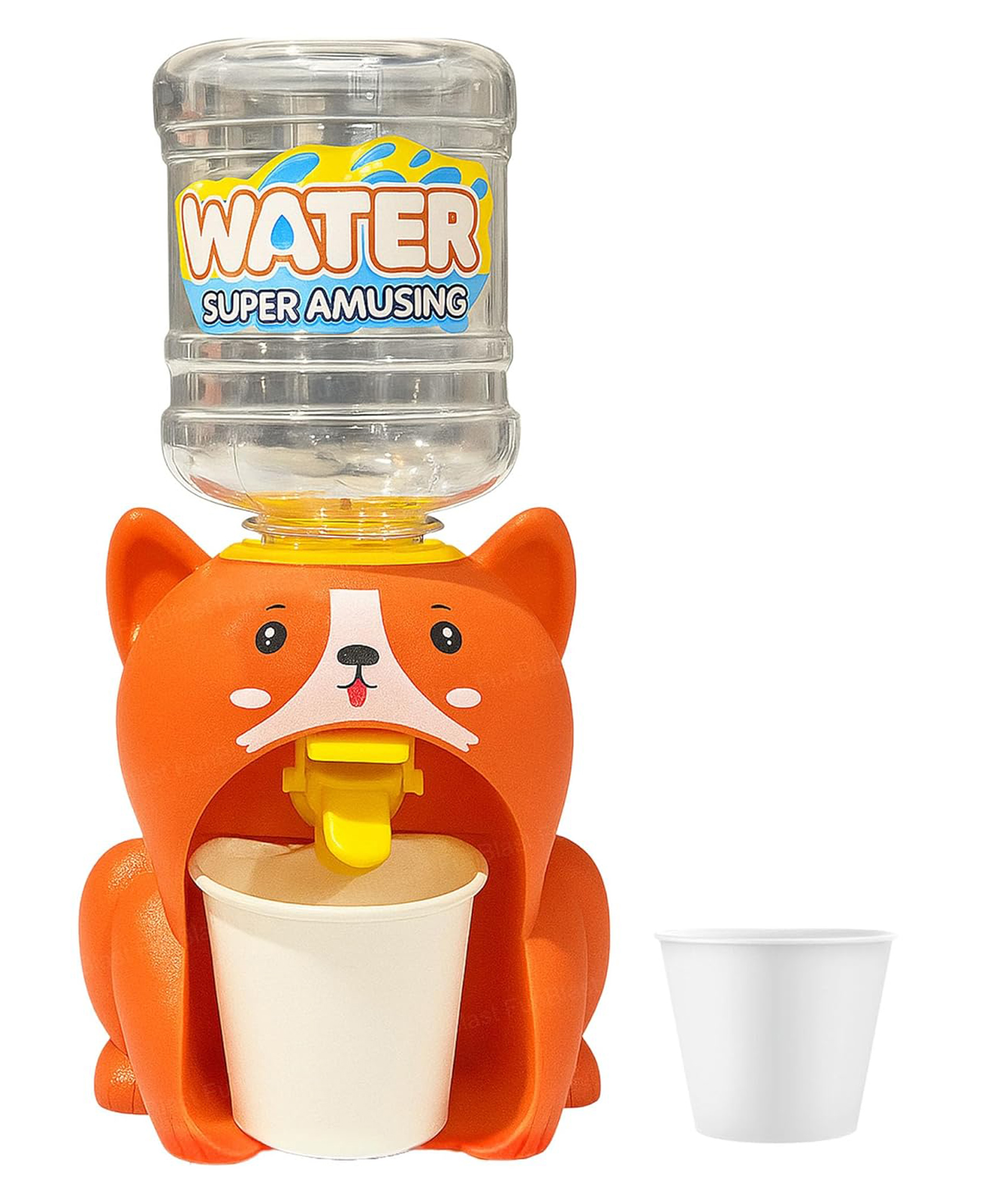 FunBlast Mini Fox Shape Water Dispenser Toy with Bottle and Cup for Kids Pack of 1 (Multicolor)-image-10