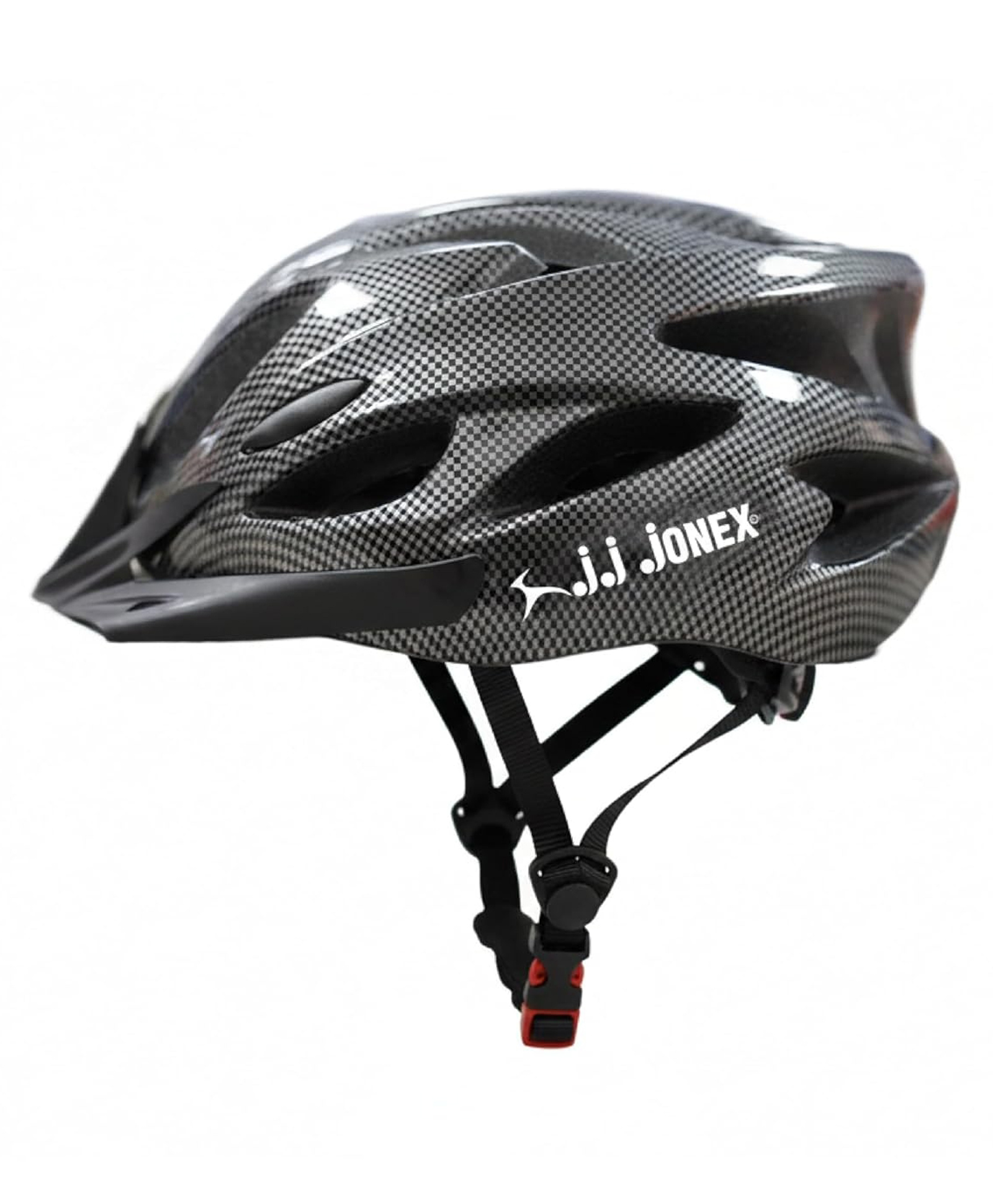 JJ JONEX Professional Adjustable Cycling & Skating Helmet with Detachable Visor | Lightweight Mountain Bike Helmet with Padded Interior Small Size - Black-picture-27