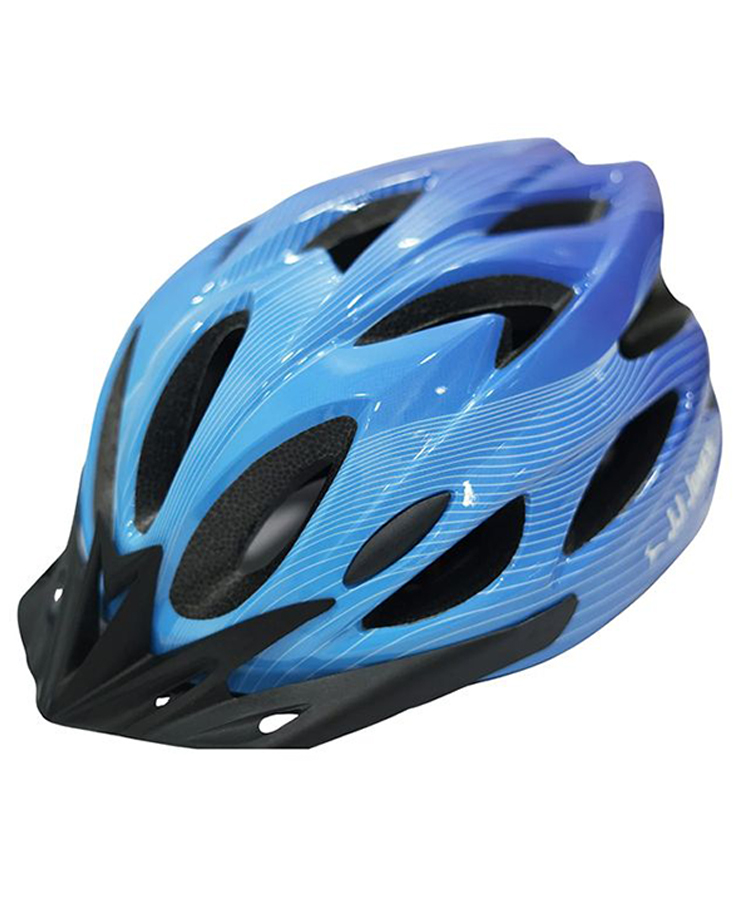 JJ JONEX Professional Adjustable Cycling & Skating Helmet with Detachable Visor | Lightweight Mountain Bike Helmet with Padded Interior (SkyBlue/Purple) Medium-image-40