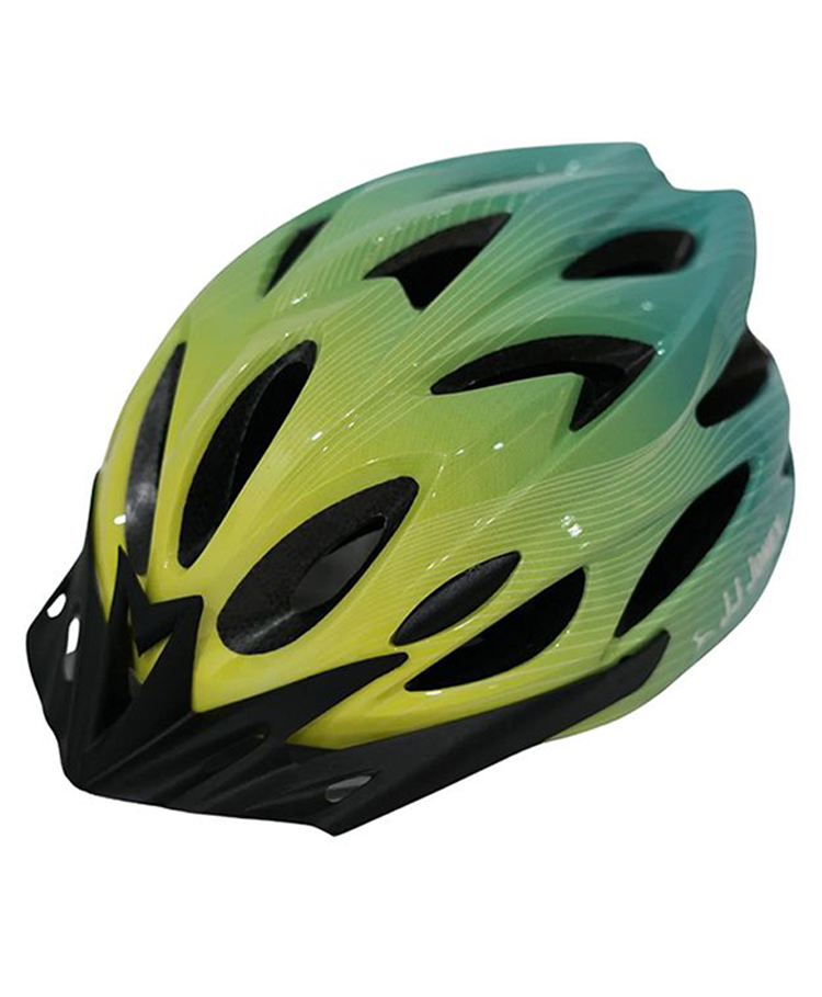 JJ JONEX Professional Adjustable Cycling & Skating Helmet with Detachable Visor | Lightweight Mountain Bike Helmet with Padded Interior (Neon Yellow/ Green) Medium-image-5