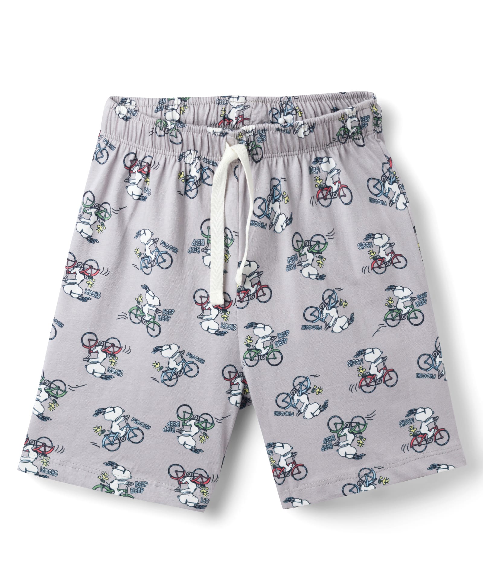 CUCUMBER Sinker Knit Above Knee Length Puppy Printed Shorts - Grey-picture-16