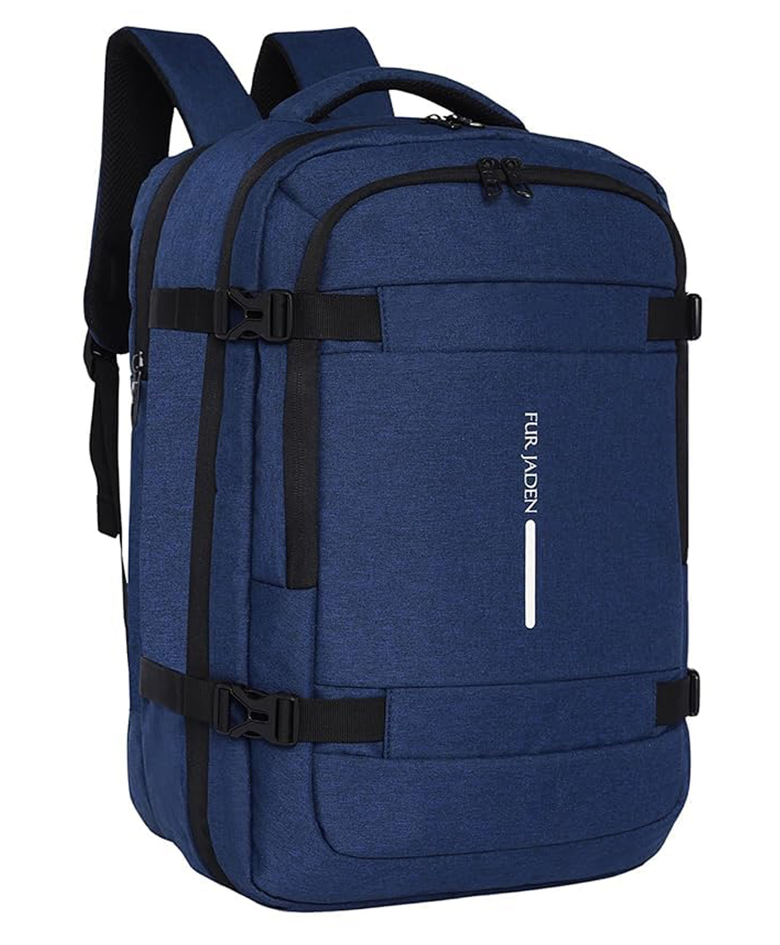 FUR JADEN 40L Weekender Travel Laptop Backpack with Anti Theft Pocket, Organizer, 15.6 Inch Padded Laptop Sleeve & Dual Handles - Navy Blue-picture-42