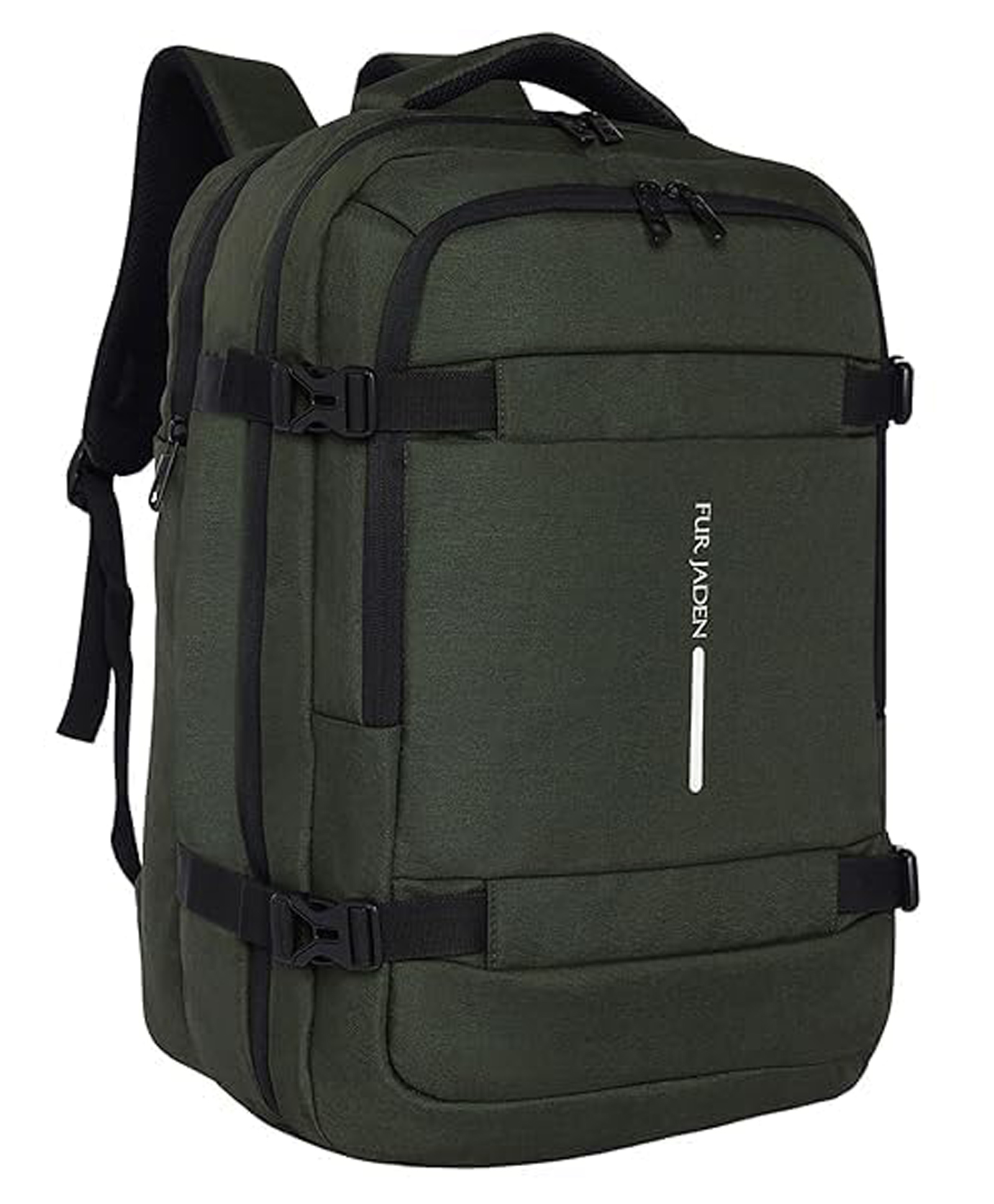 FUR JADEN 40L Weekender Travel Laptop Backpack with Anti Theft Pocket, Organizer, 15.6 Inch Padded Laptop Sleeve & Dual Handles - Green-picture-21