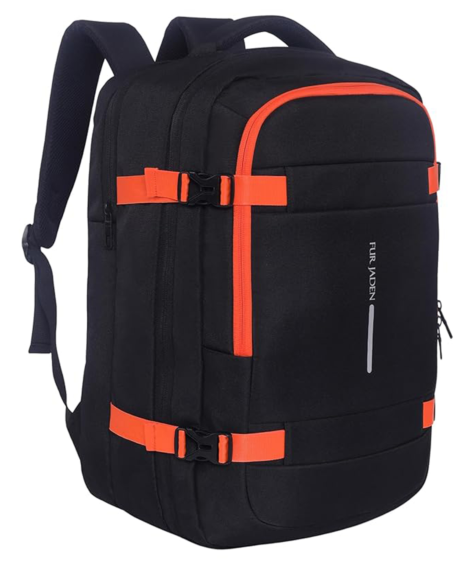 FUR JADEN 40L Weekender Travel Laptop Backpack with Anti Theft Pocket, Organizer, 15.6 Inch Padded Laptop Sleeve & Dual Handles - Black-picture-23