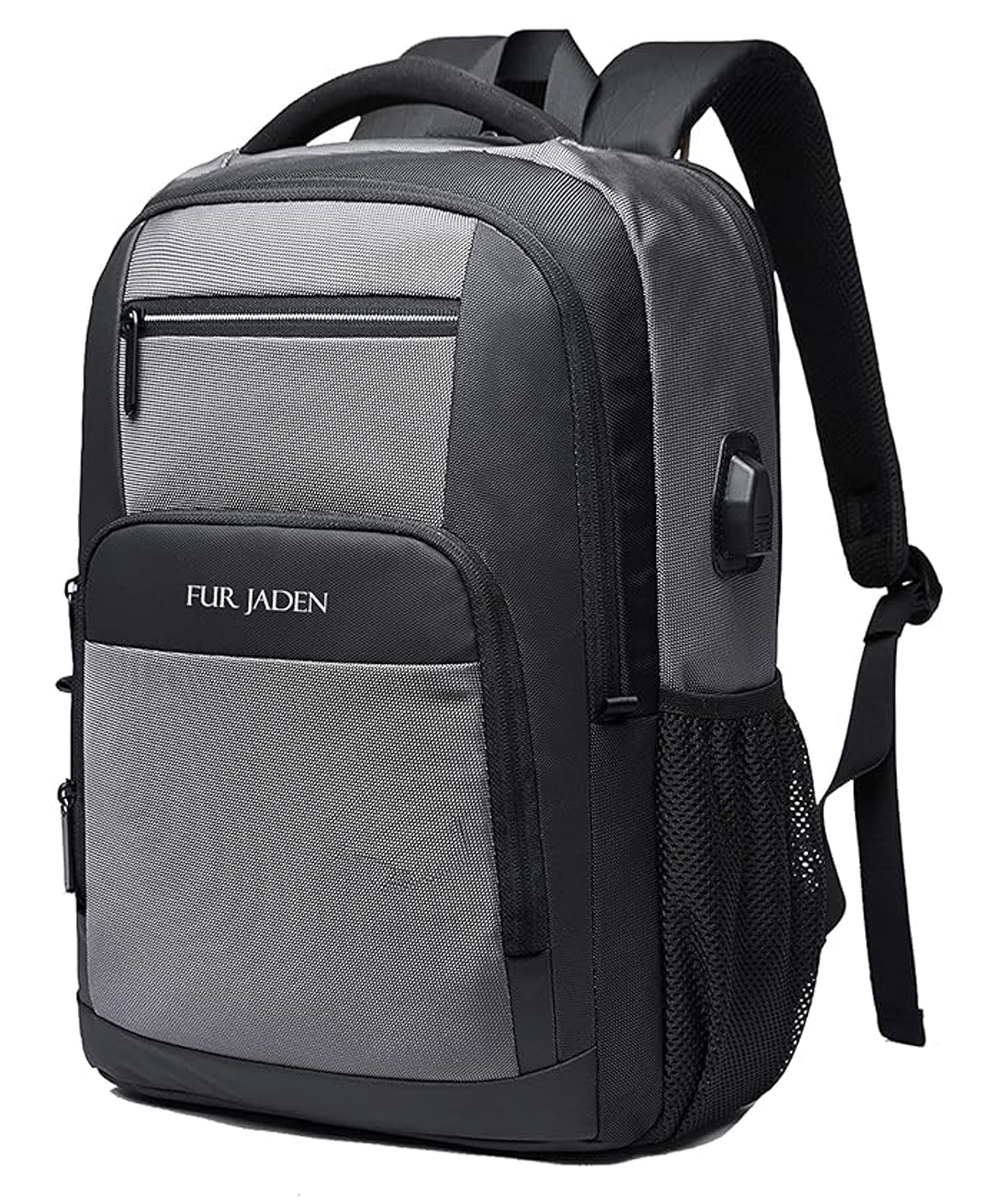 FUR JADEN 15.6 Inch Smart Laptop Backpack Bag With USB Charging Port, Anti Theft Pocket & Accessories Organiser for Men Women Boys Girls - Grey-picture-28