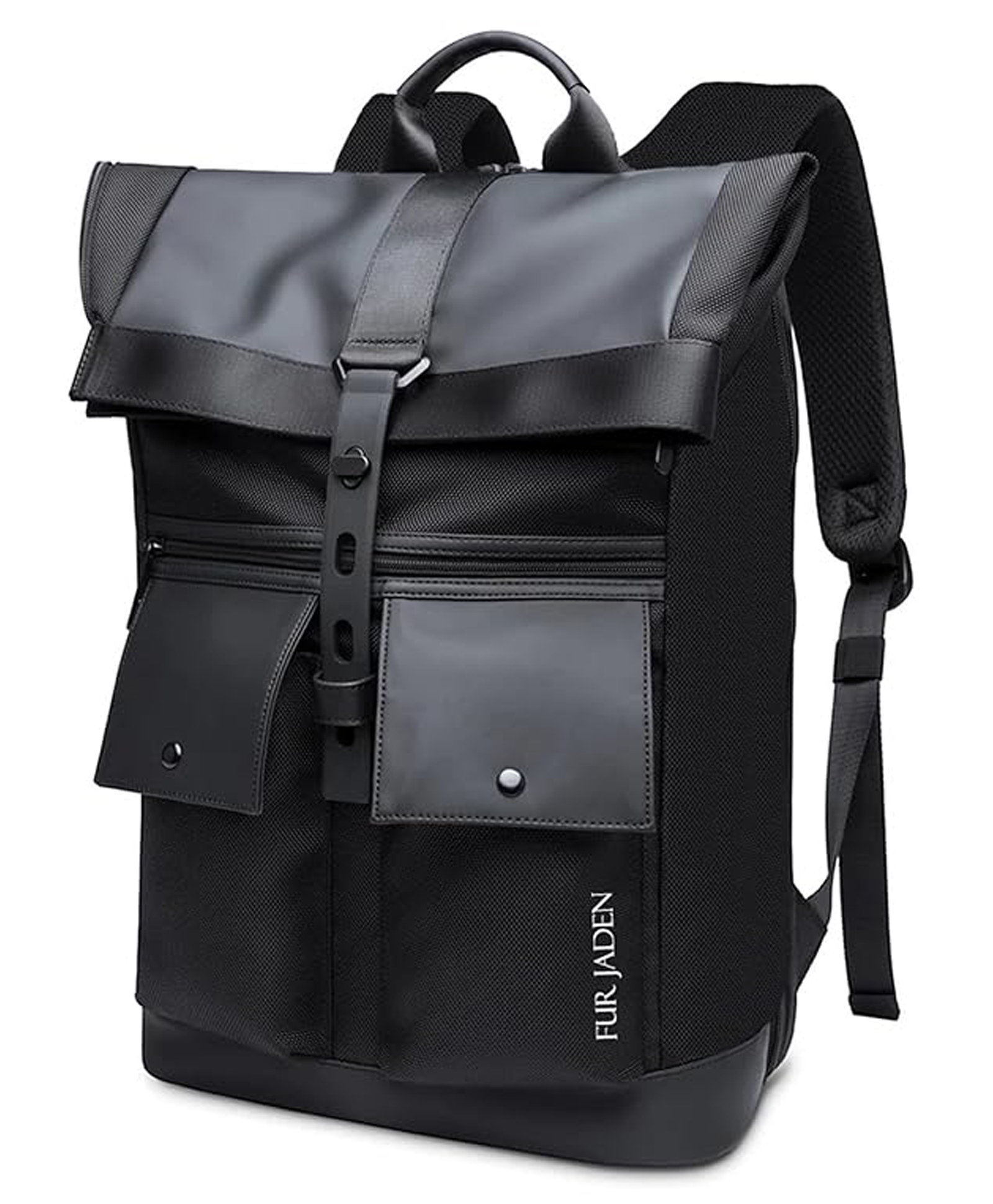 FUR JADEN Pro-III Innovative Sack Styled Smart Anti-Theft 2 Compartment Travel Laptop Backpack for Unisex For Business Professionals & College Students 20 Liter - Graphite Black-picture-26