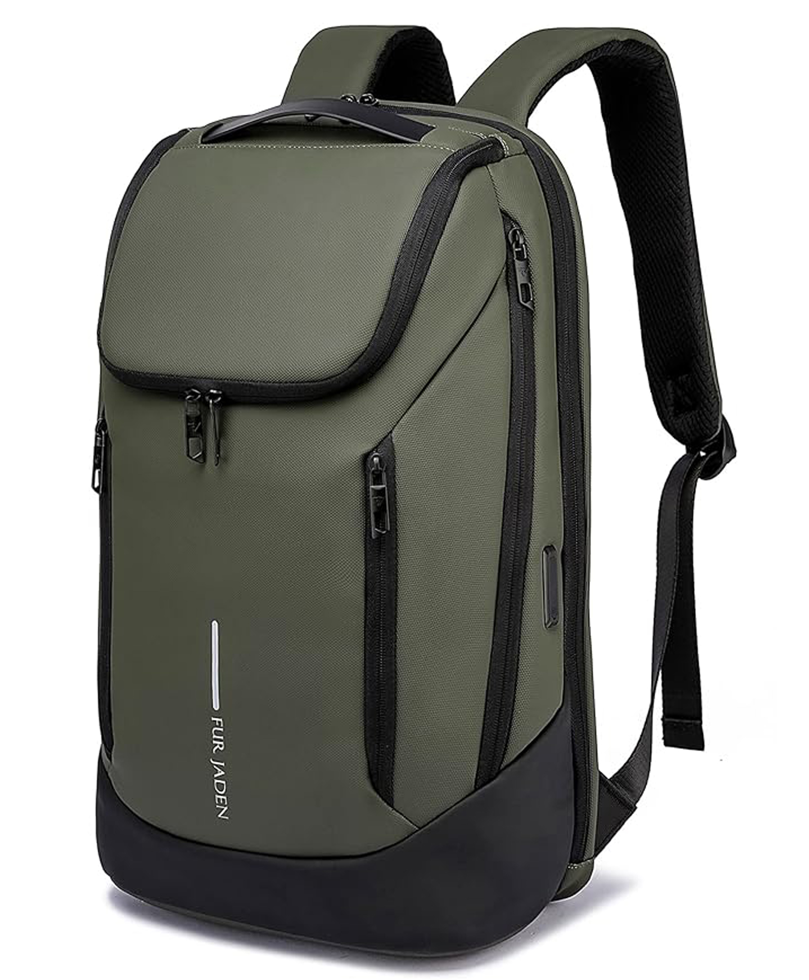 FUR JADEN Pro Series Smart Tech Anti-Theft Laptop Backpack With USB-A & USB-C Type Charging Port for Men & Women For Business Professionals & College Students - Forest Green-image-40