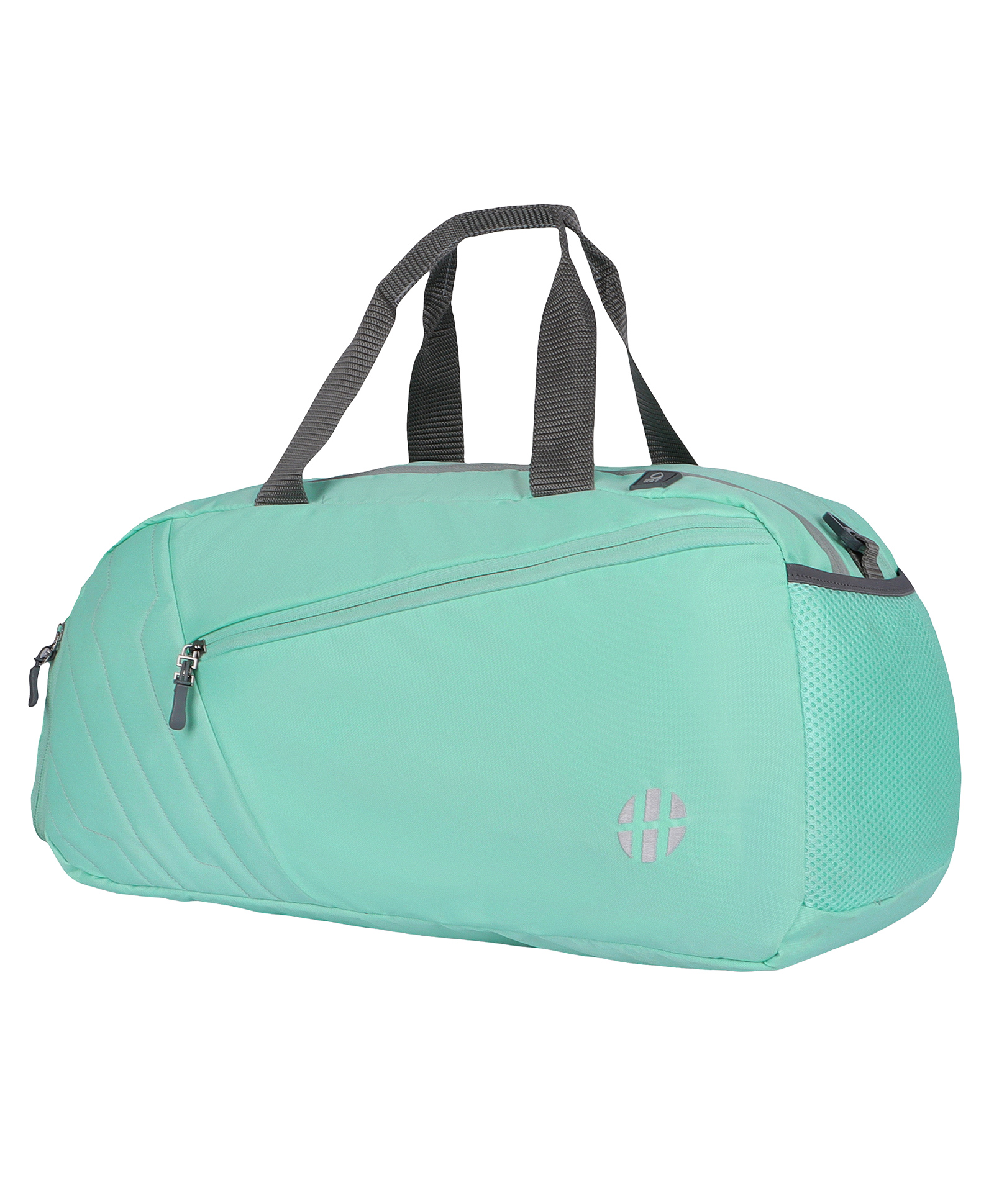 HARISSONS Height 18 Inches Amphy 35L Gym Duffel Bag for Men & Women | Spacious & Dedicated Shoe Compartment with Quick Access Side Pocket (Mint & Grey)-image-17