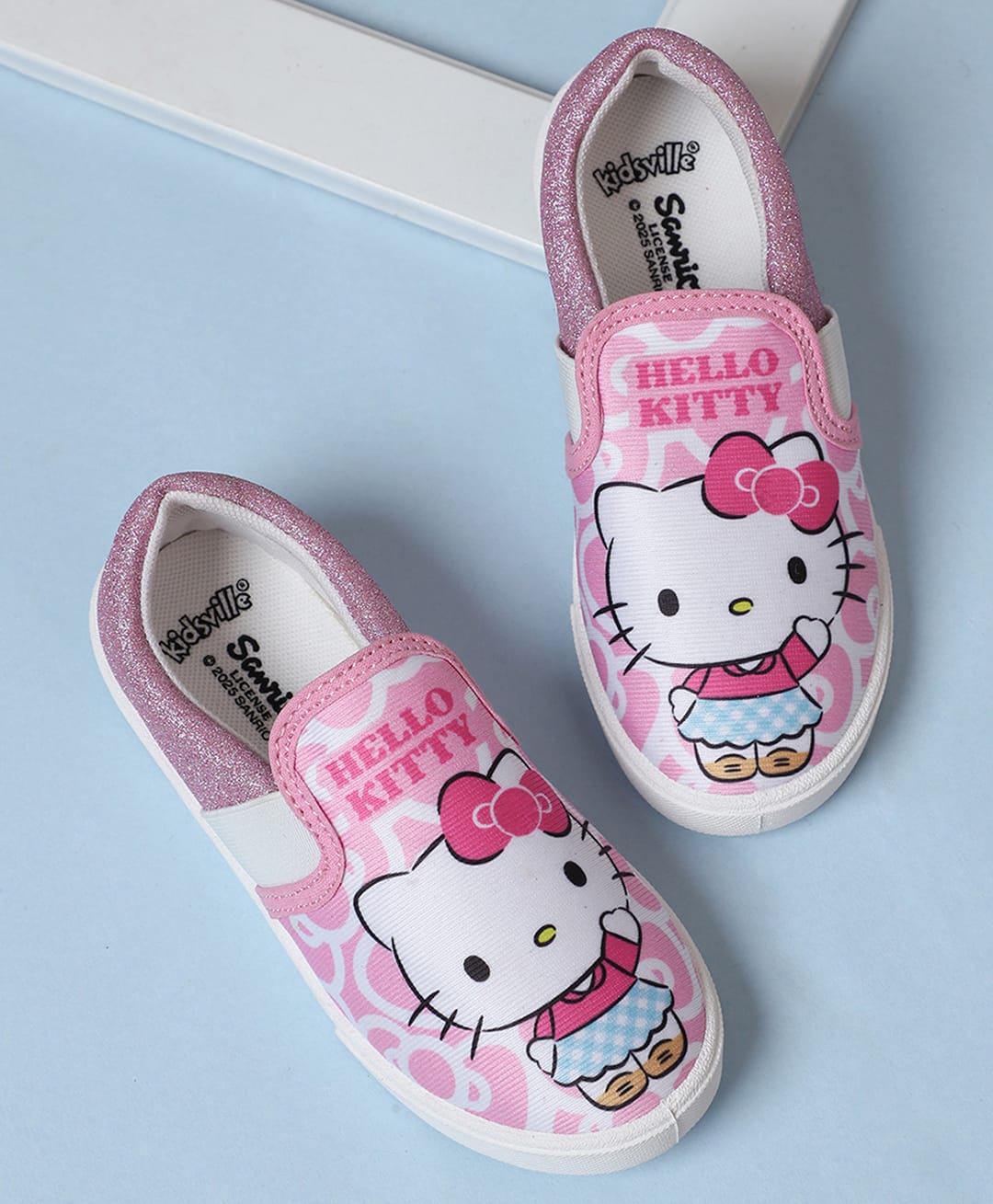 Kidsville Sanrio Friends Featuring Hello Kitty Designed Slip On Shoes - Pink-picture-10