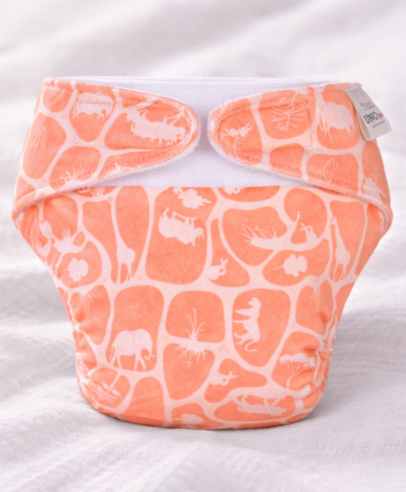 SuperBottoms UNO Luxe Cloth Diaper with Velcro Closure & DryFeel magic Pad + Booster Pad | For Babies 3M-3Y | Reusable Washable Cloth Diaper