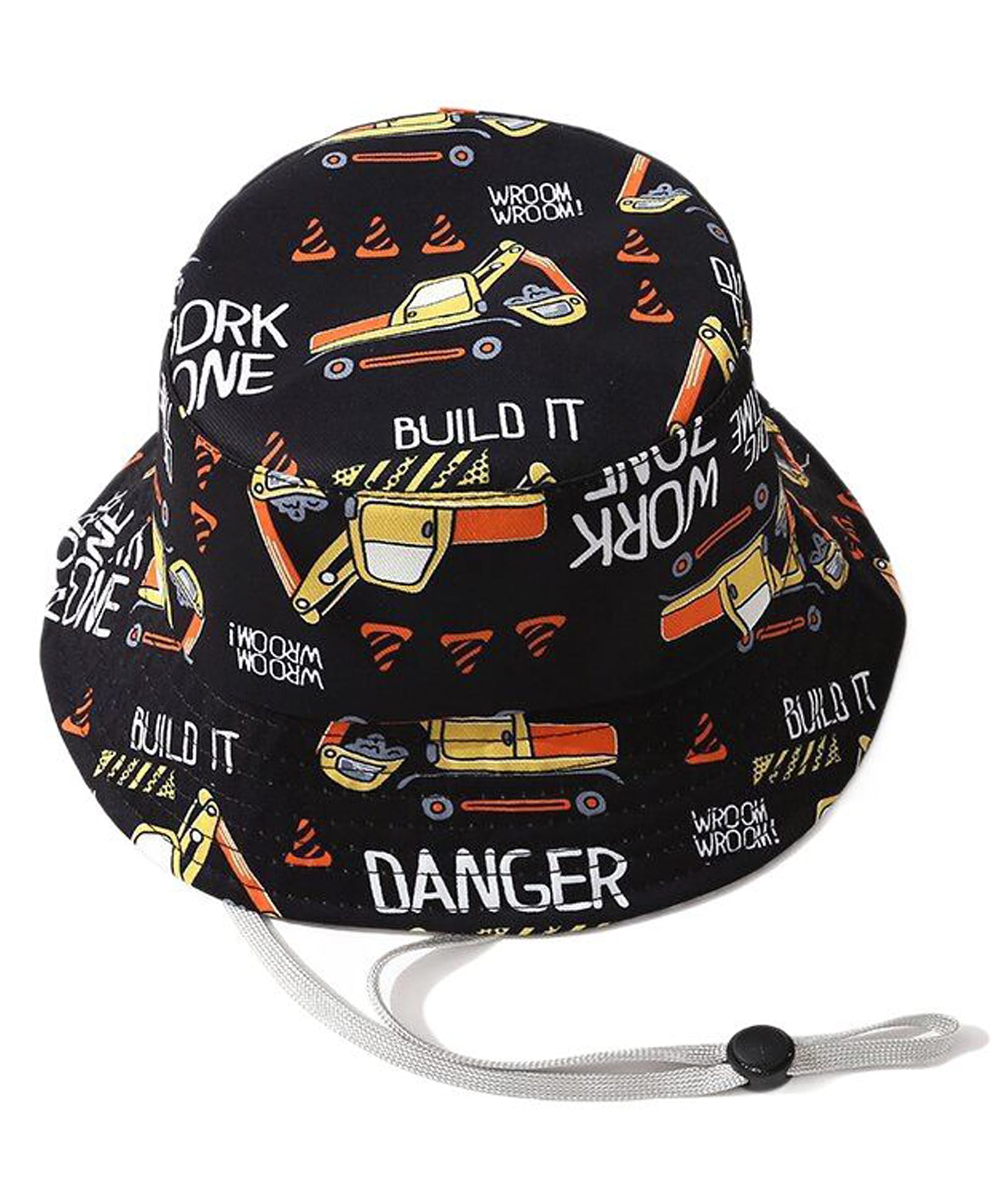 Babymoon Woven Vehicles Printed Hat - Black - Circumference 54 Cm-picture-21