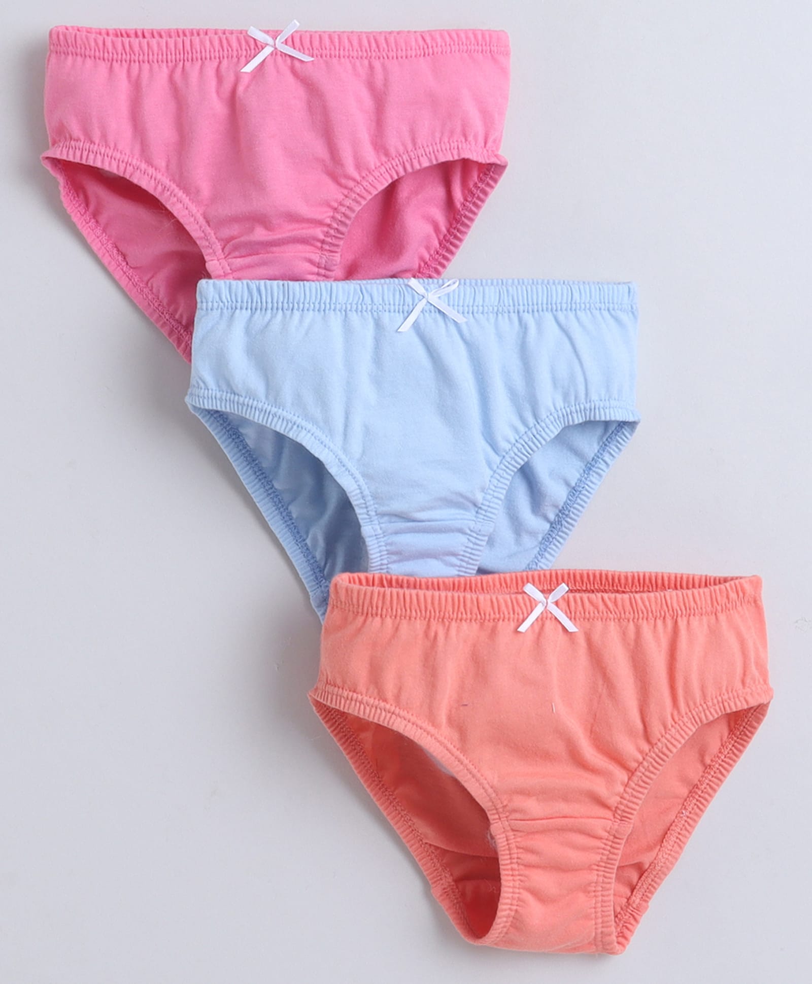 BUMZEE Cotton Woven Solid Panties Pack of 3 - Pink & Sky Blue-image-44