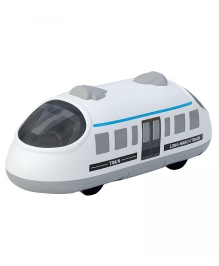 Azhari Cute Cartoon Subway Bullet Train Pull-back Friction-powered toy vehicles no batteries required Toy for Kids Color May Vary-image-49