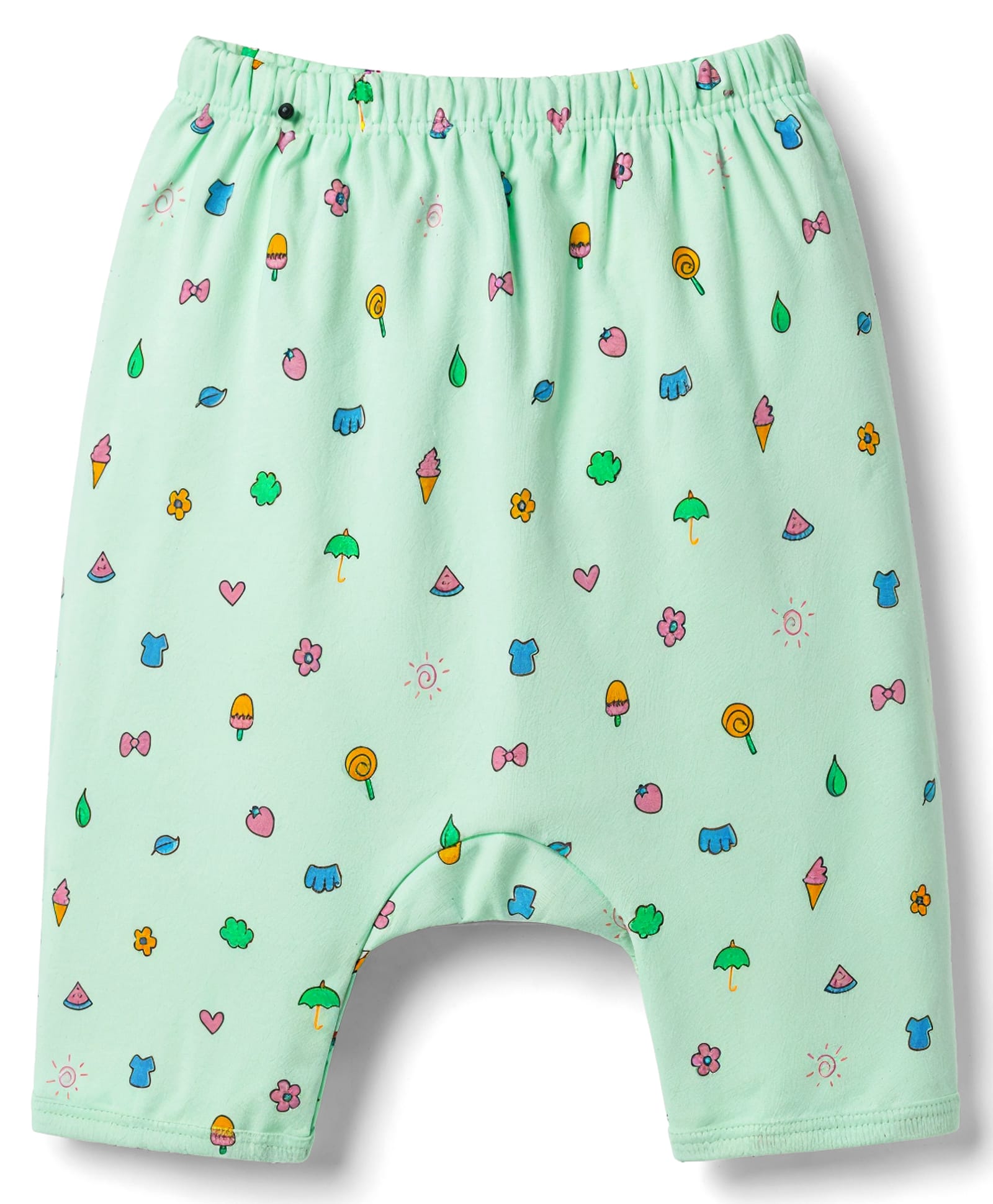 Tango Interlock Knit Full Length Printed Diaper Leggings - Green-picture-17