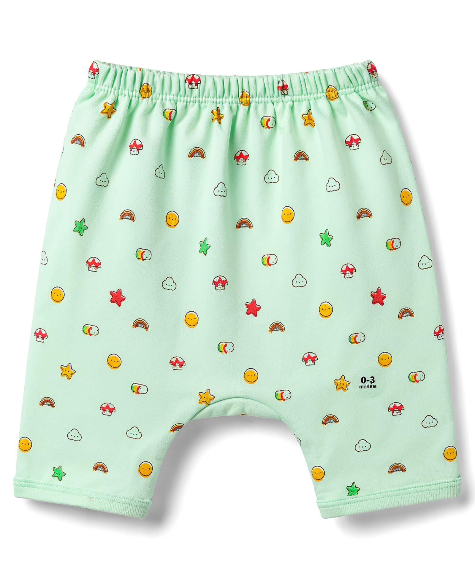 Tango Interlock Knit Full Length Printed Diaper Leggings - Green-picture-11