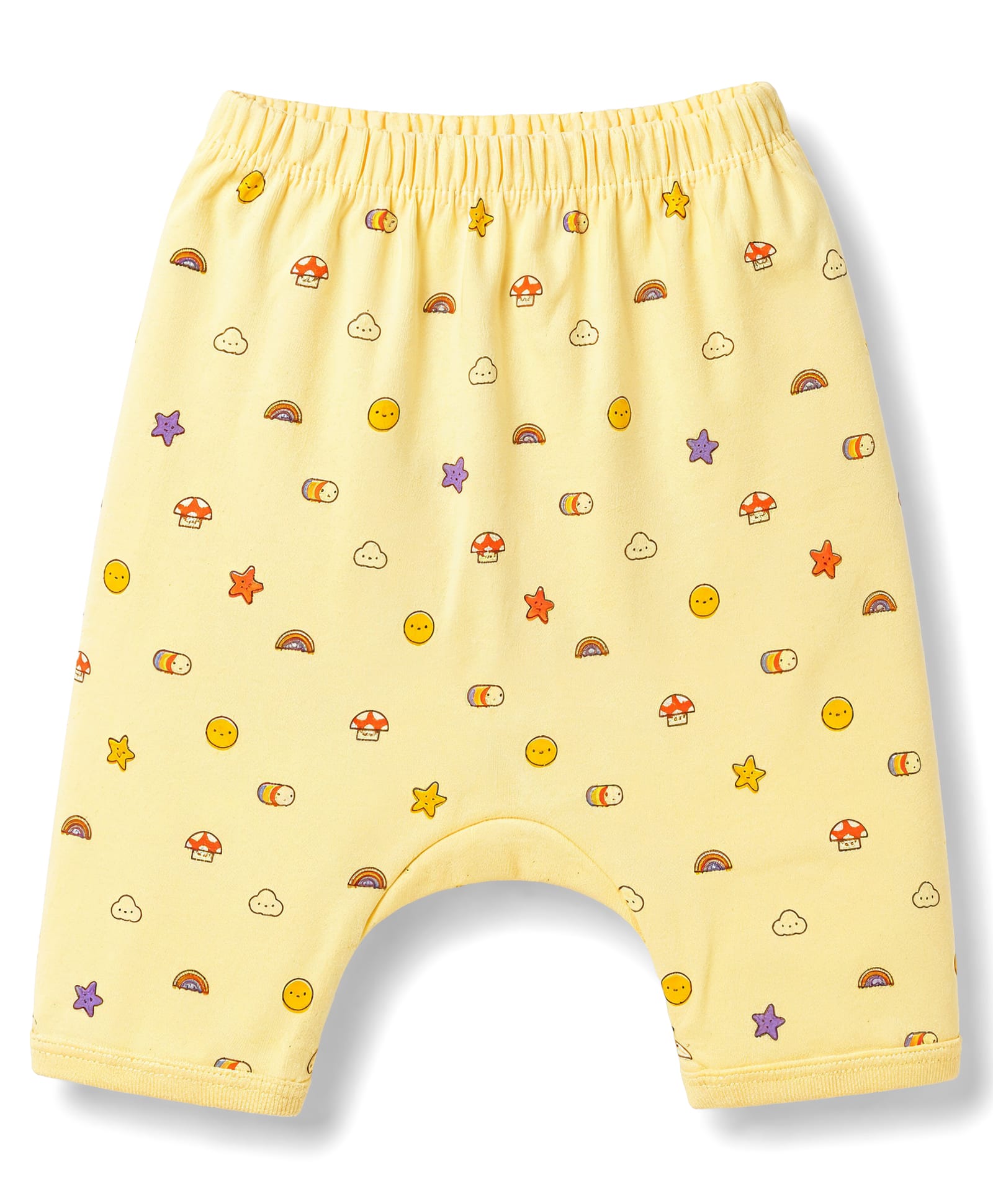 Tango Interlock Knit Full Length Printed Diaper Leggings - Yellow-picture-10