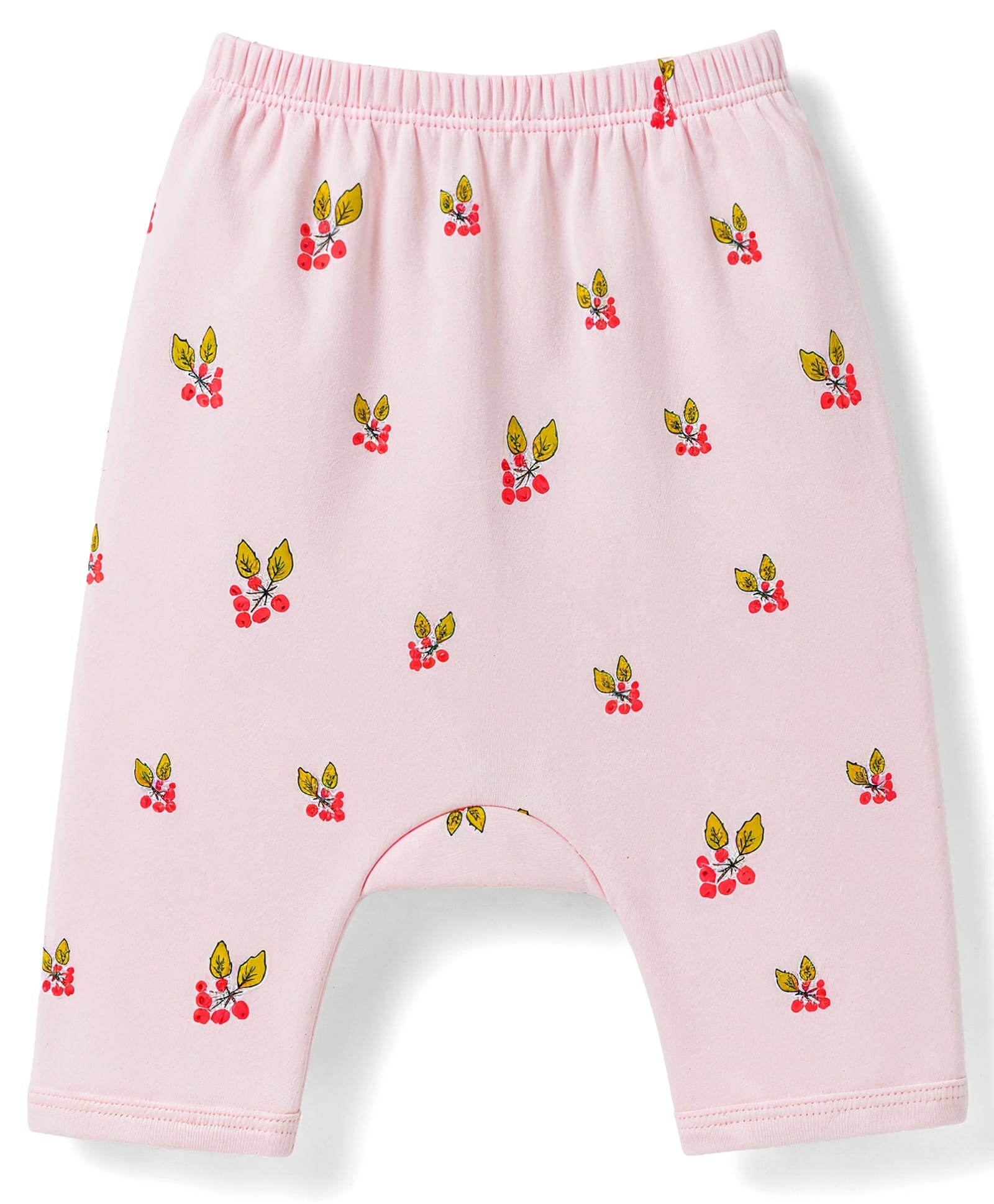 Tango Interlock Knit Full Length Diaper Leggings with Floral Print - Pink-image-46