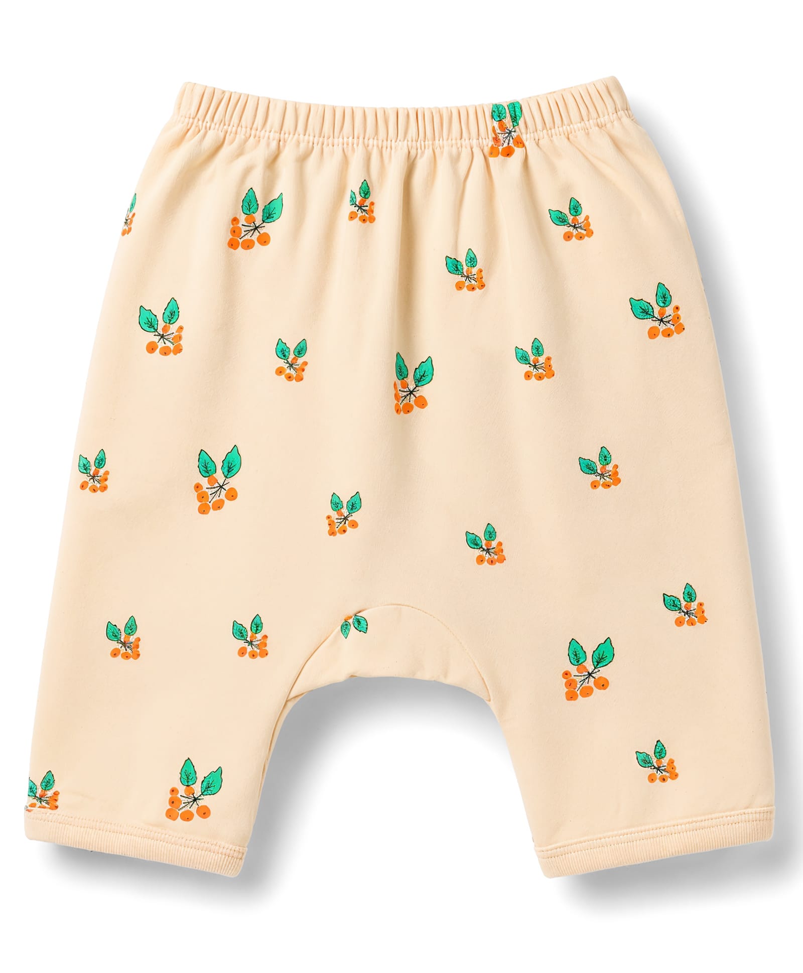 Tango Interlock Knit Full Length Diaper Leggings With Fruit Print - Cream-picture-13