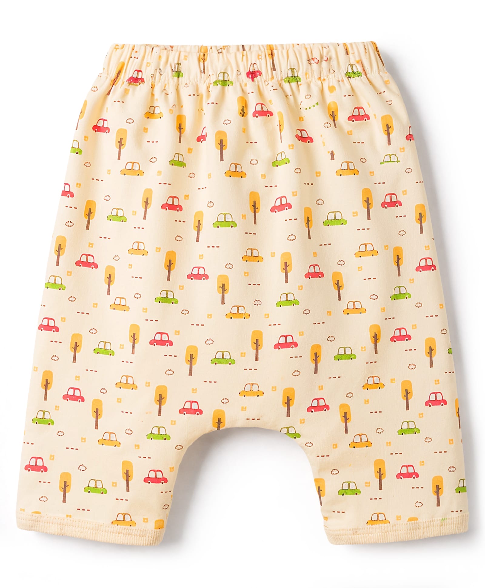 Tango Interlock Knit Full Length Diaper Leggings with Car & Tree Print - Yellow-picture-20