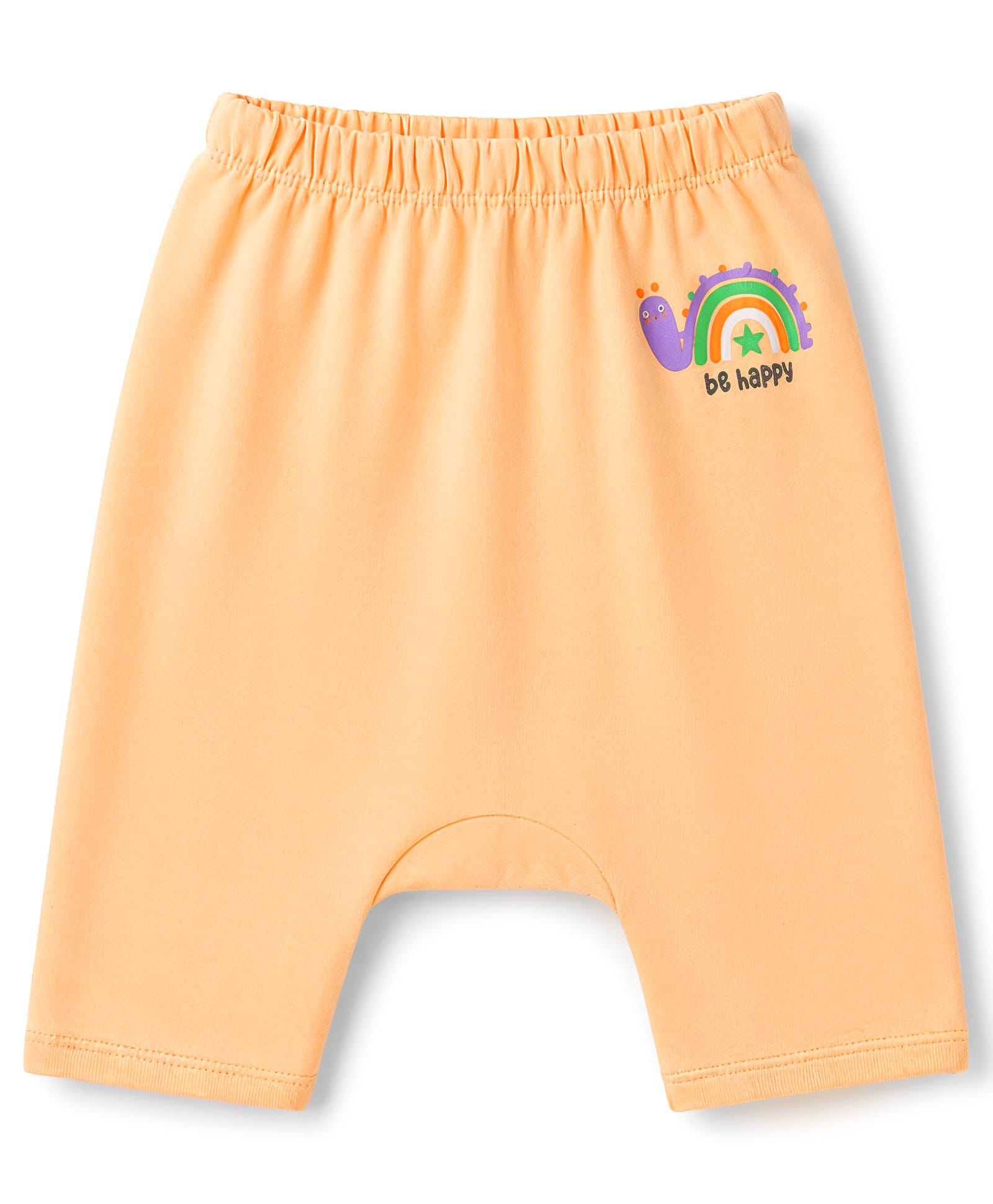 Tango Interlock Knit Full Length Diaper Leggings with Snail Print - Golden-image-43
