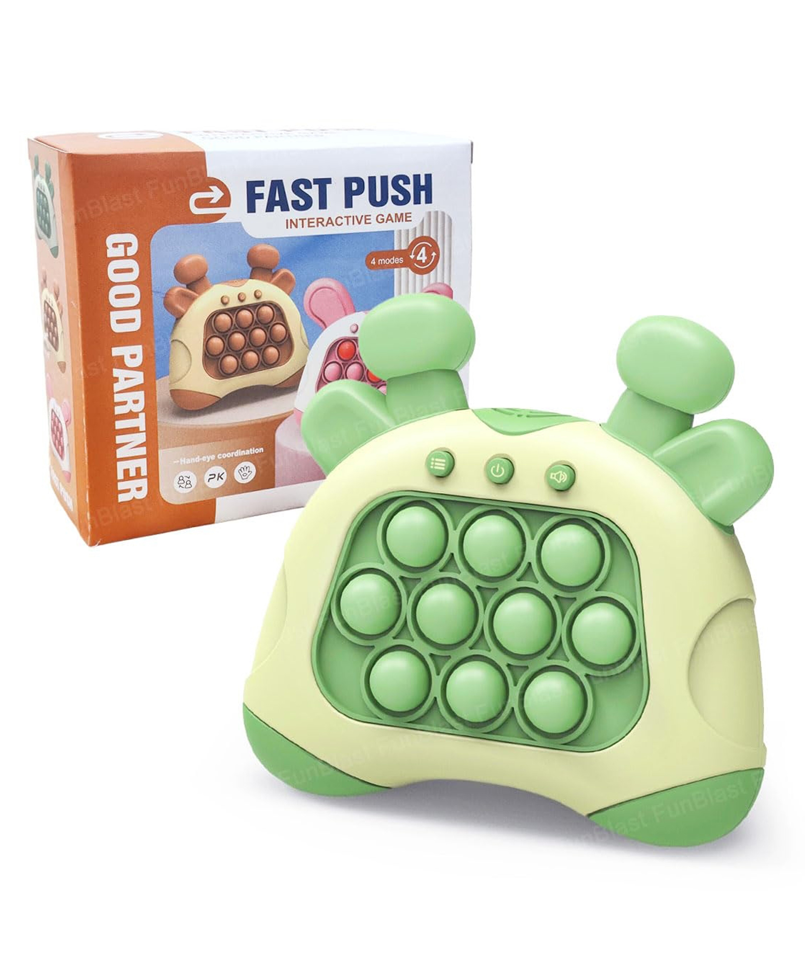 FunBlast Fast Push Musical Pop Up Toy for Kids - Dark Green-image-6