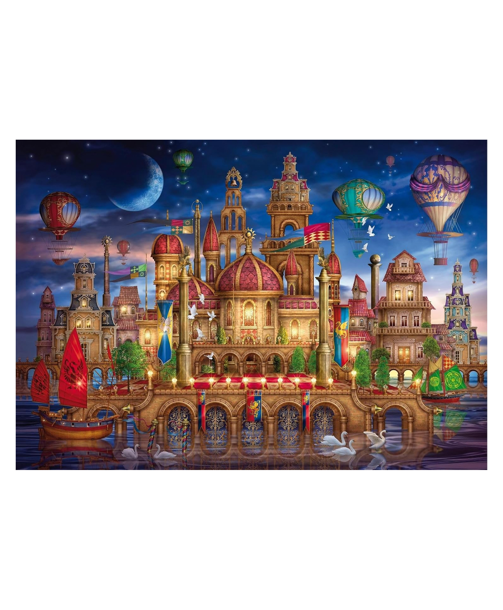 FunBlast Monument Theme 5D Diamond Painting Kit for Decoration - Multicolor-image-9