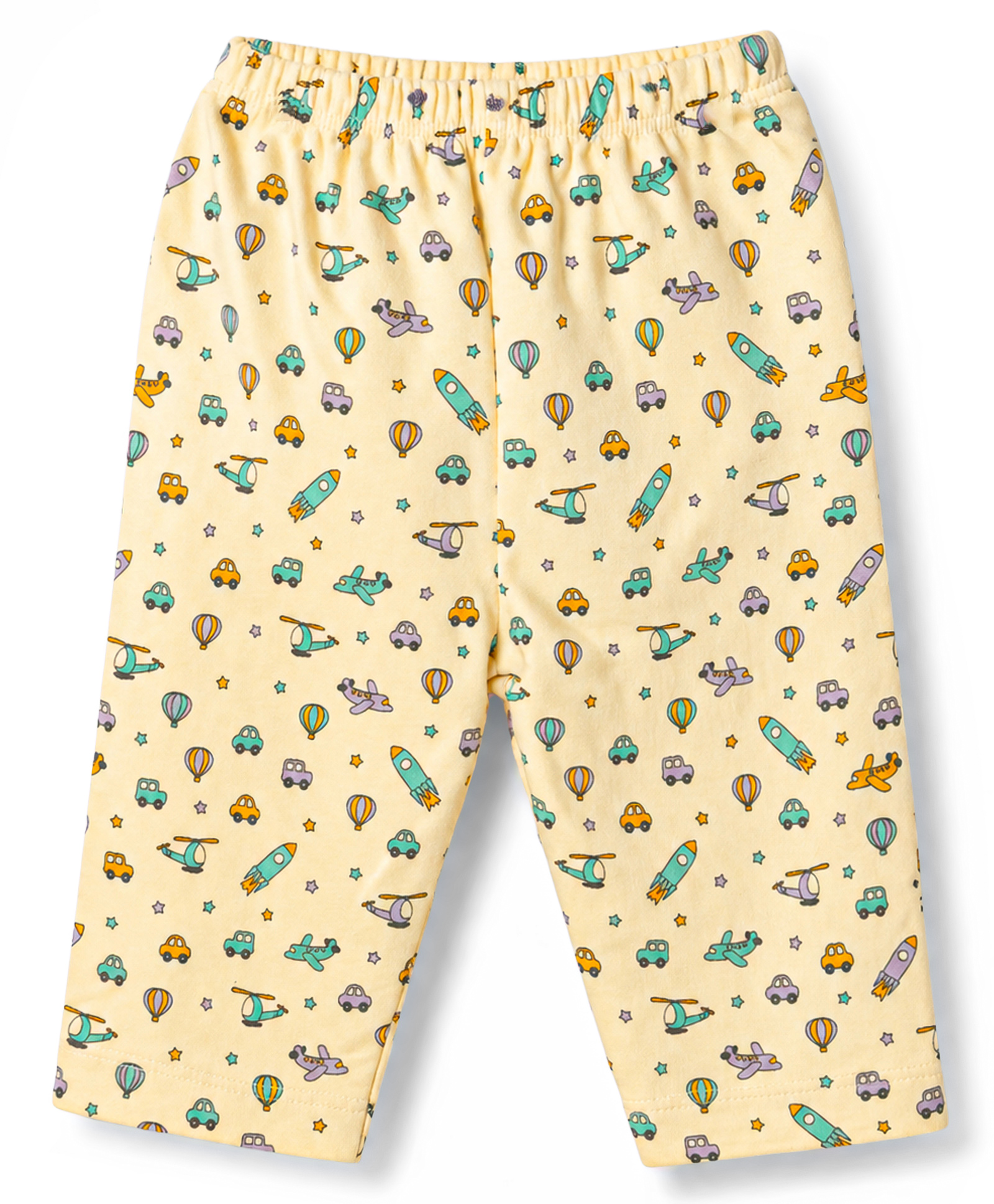 Tango Interlock Knit Full Length Vehicles Printed Lounge Pant - Cream-picture-21