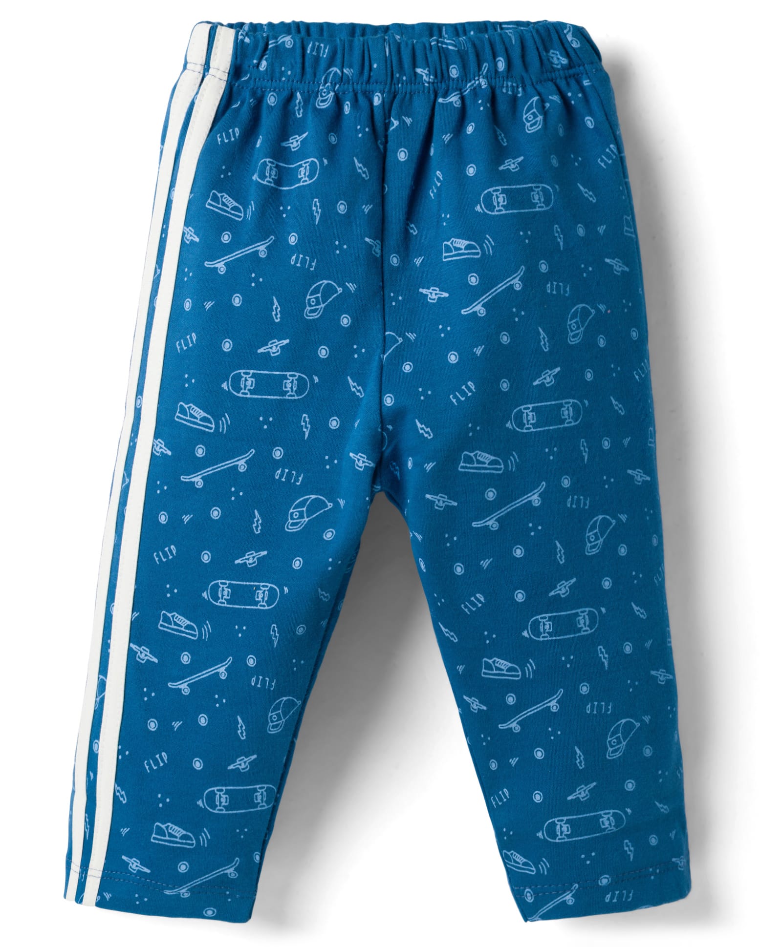 Tango Interlock Knit Full Length Sports Theme Printed Lounge Pant - Blue-picture-23