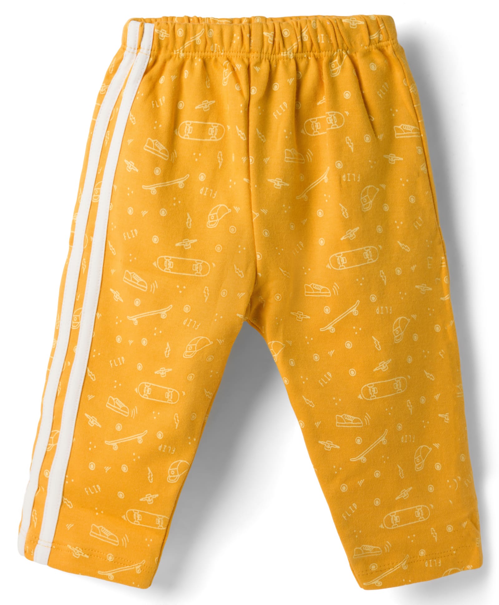 Tango Interlock Knit Full Length Sports Theme Printed Lounge Pant - Gold-picture-21