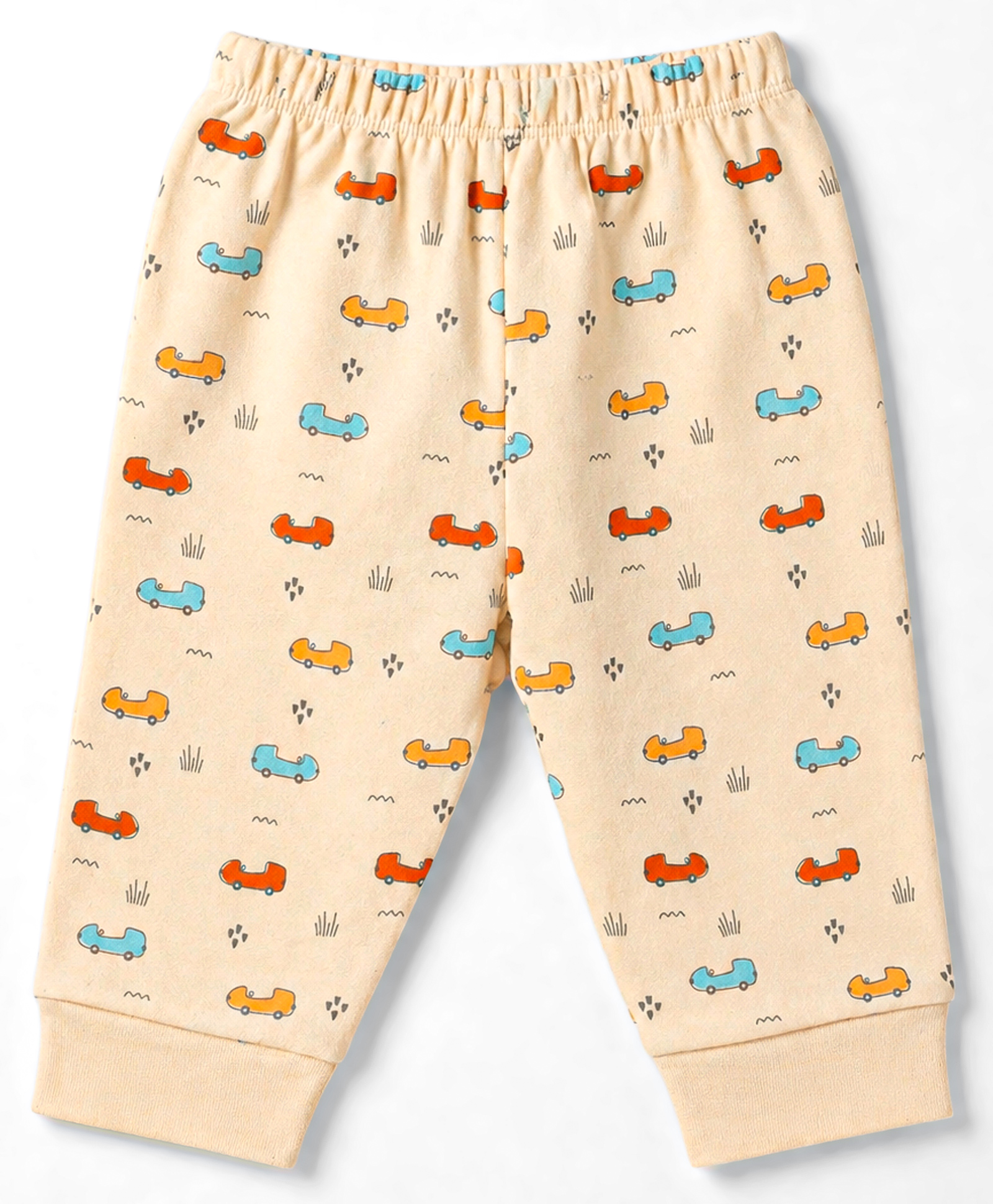 Tango Interlock Knit Full Length Vehicles Printed Lounge Pant - Peach-picture-27
