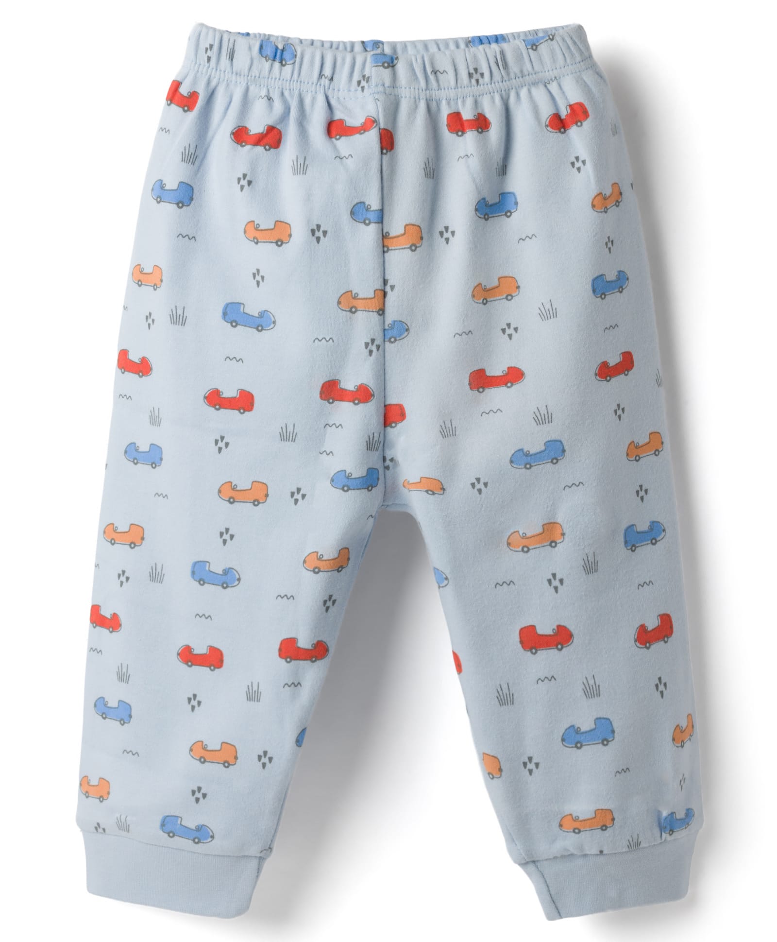 Tango Interlock Knit Full Length Vehicles Printed Lounge Pant - Light Blue-picture-37