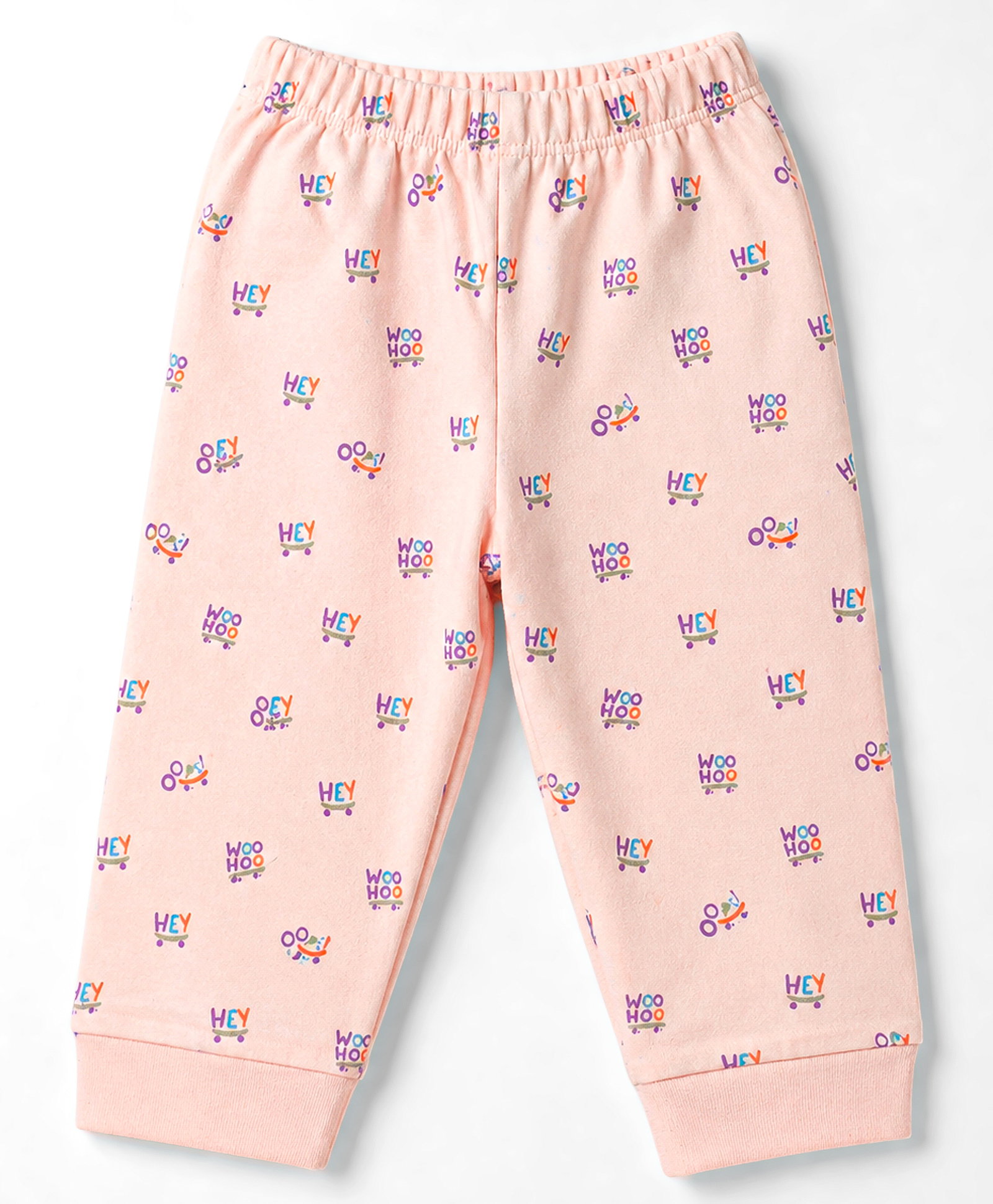 Tango Interlock Knit Full Length Text & Sports Theme Printed Lounge Pant - Pink-picture-12