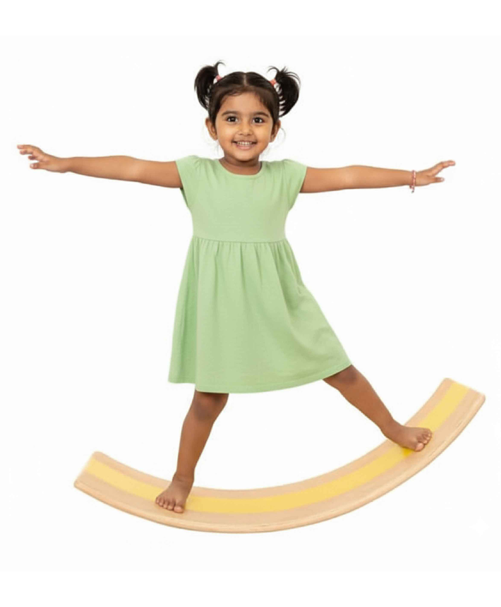Shumee Waldorf Wooden Balance Board Multi-Purpose Curved Toy for Kids, Open-Ended Play for Core Strength and Posture-picture-19