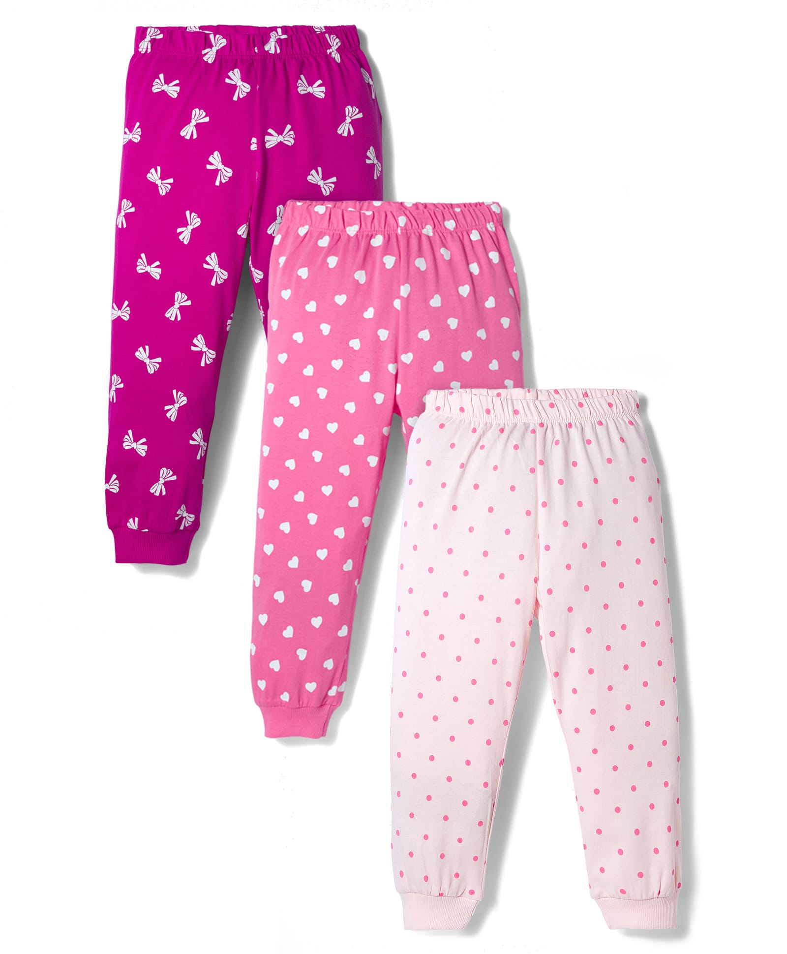 Doodle Poodle 100% Cotton Knit Full Length Printed Leggings Pack of 3 - Multicolor-picture-10