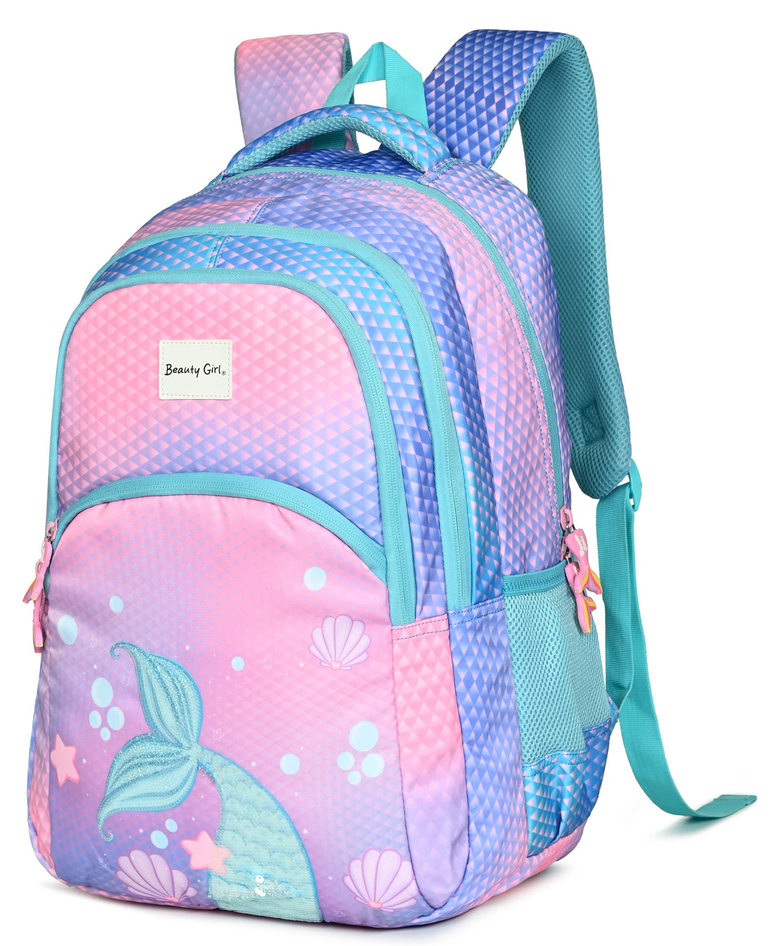 Beauty Girls Height 18 Inches MERMAID backpack| water resistant|34 L backpack-image-2